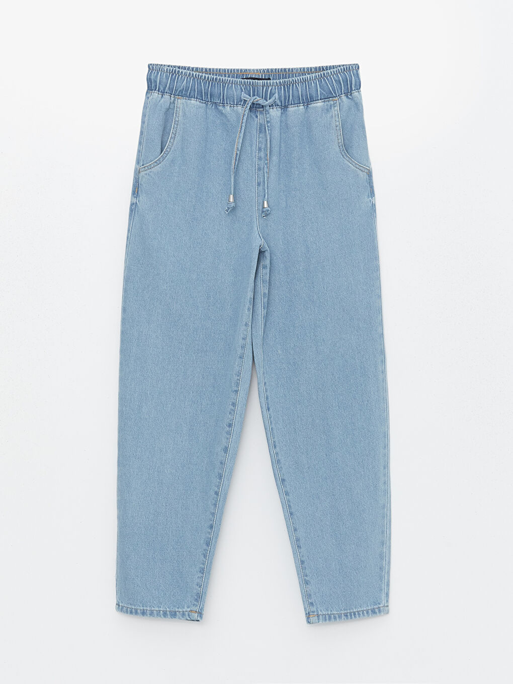 Elasticated Waist Mom Fit Women's Jeans -S47511Z8-507