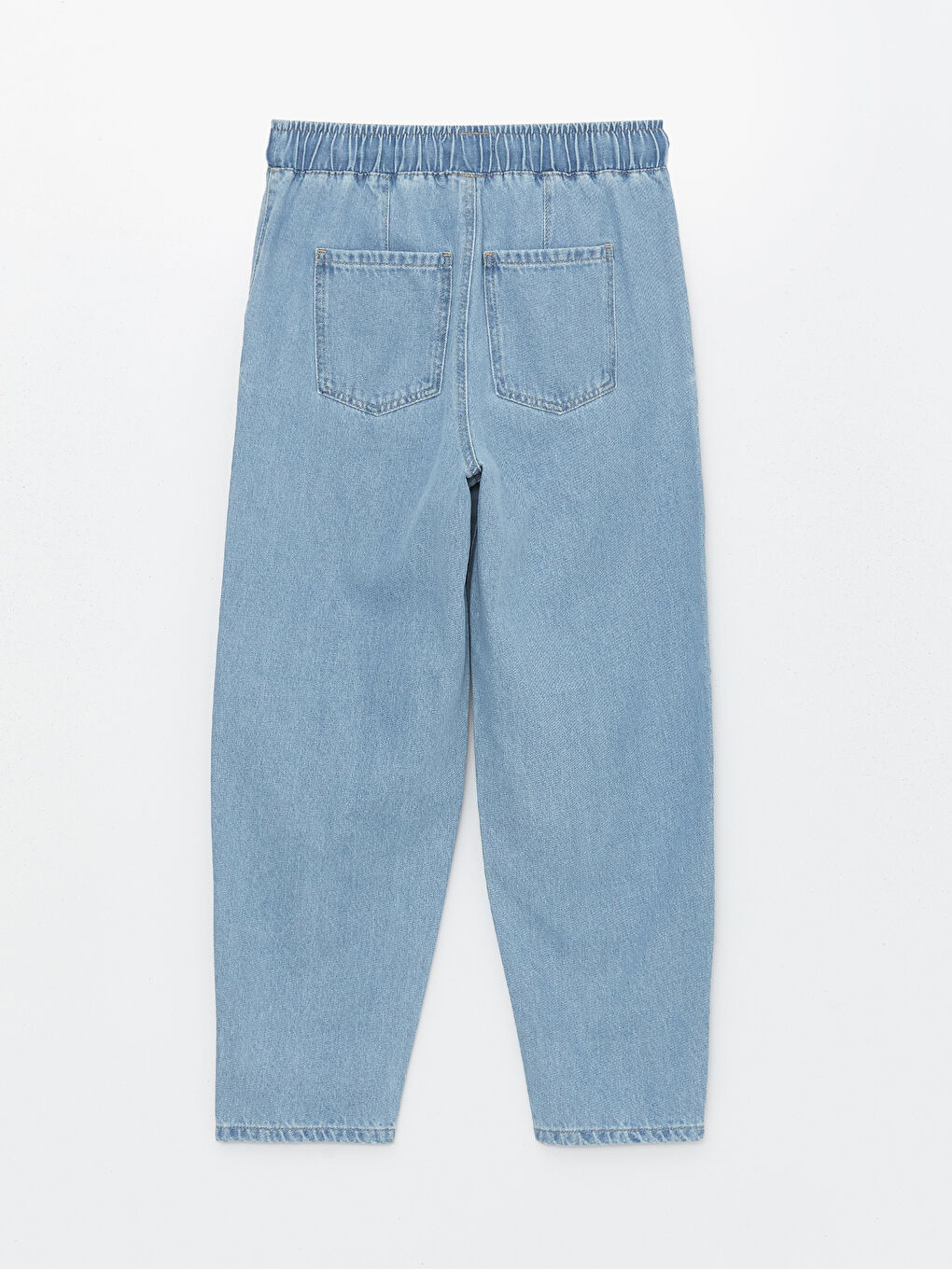 Elasticated Waist Mom Fit Women's Jeans -S47511Z8-507