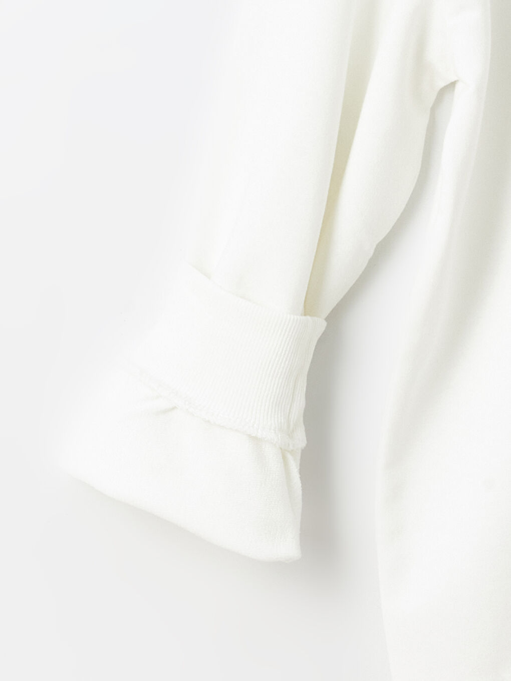 Crew Neck Printed Long Sleeve Girls' Sweatshirt-1