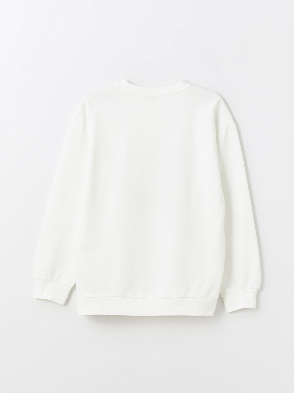 Crew Neck Printed Long Sleeve Girls' Sweatshirt-3