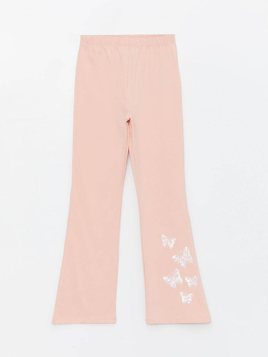 Elastic Waist Flared Leg Girls' Leggings -S47549Z4-FGD