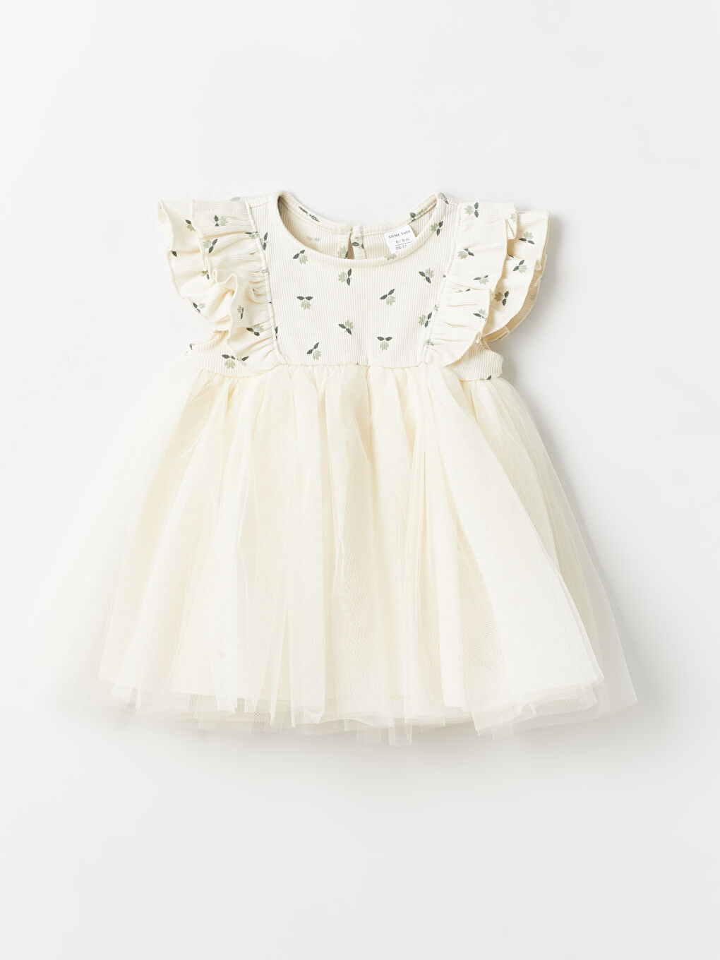 Haljina za bebe okrugli izraz sa suknjom od tila -S47607Z1-LRB