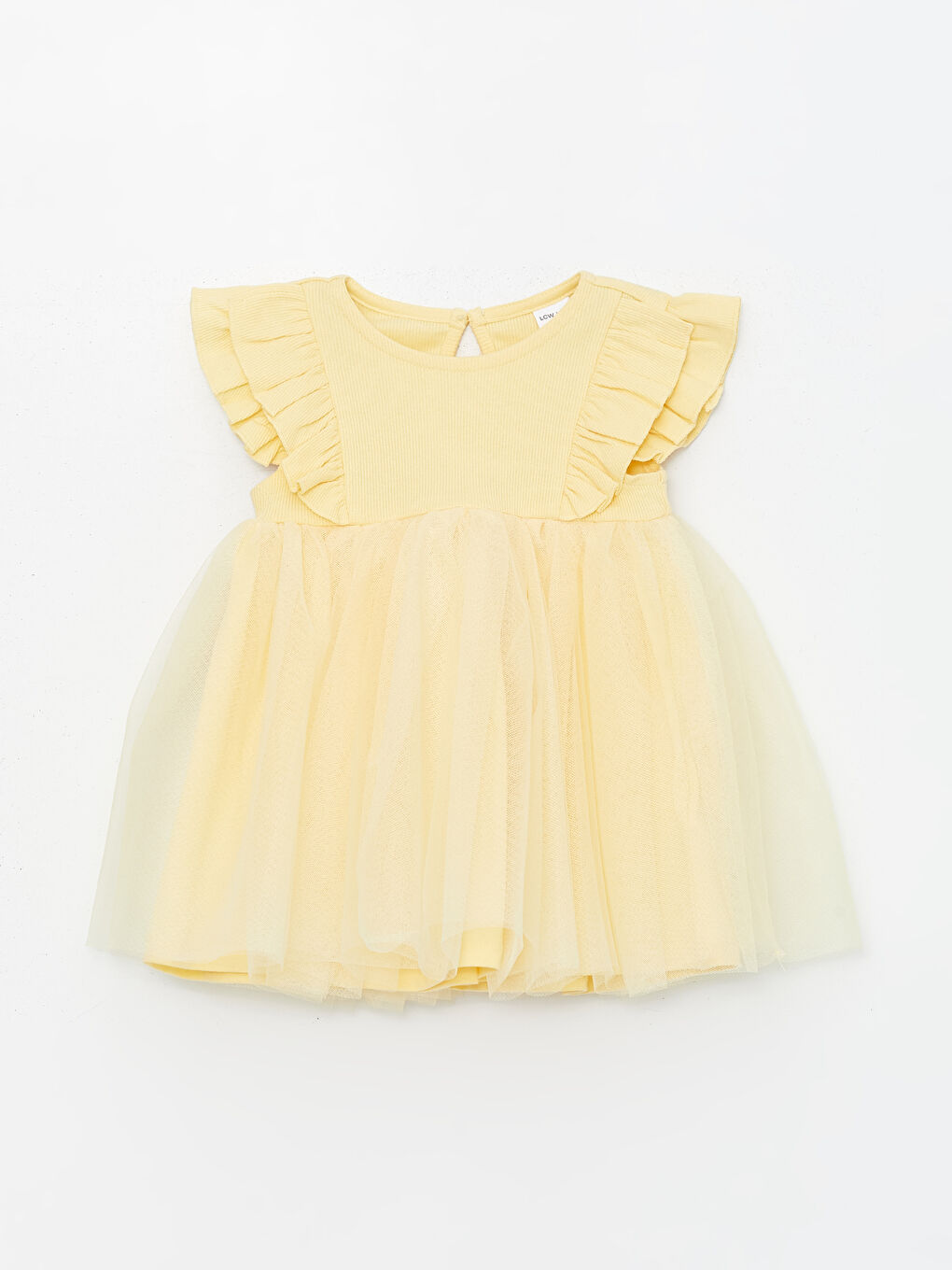 Crew Neck Tulle Skirt Baby Girls' Dress -S47607Z1-VHA