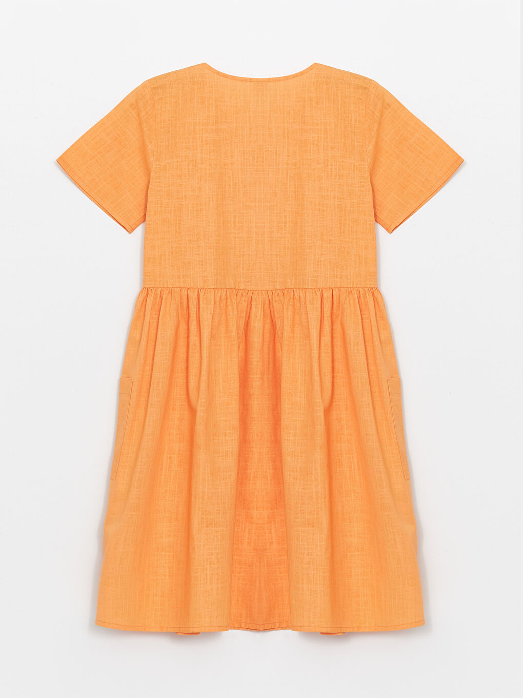 Crew Neck Short Sleeve Girls' Dress -S47649Z4-FKL