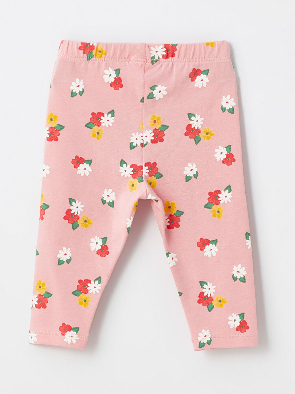 Elasticated Waist Floral Baby Girls' Leggings-1