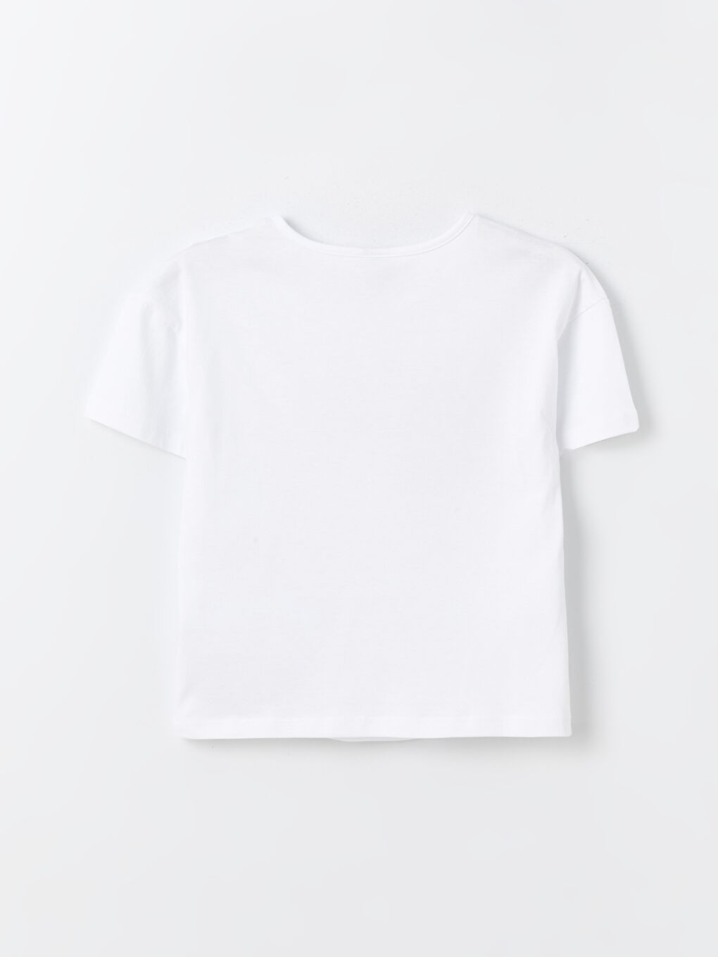 Crew Neck Sequins Embroidered Short Sleeve Girls T-Shirt -S47757Z4-Q6K
