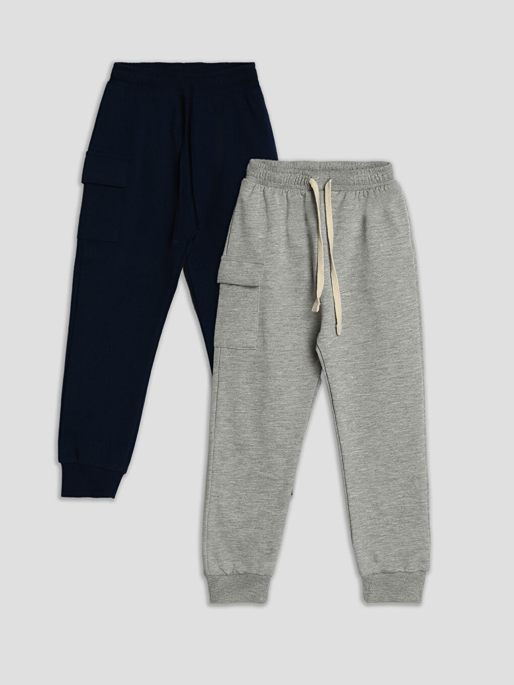 پانتۆڵی ئارەقەی کەمەر لاستیکی بۆ منداڵی کوڕ ٢ دانە پێکەوە