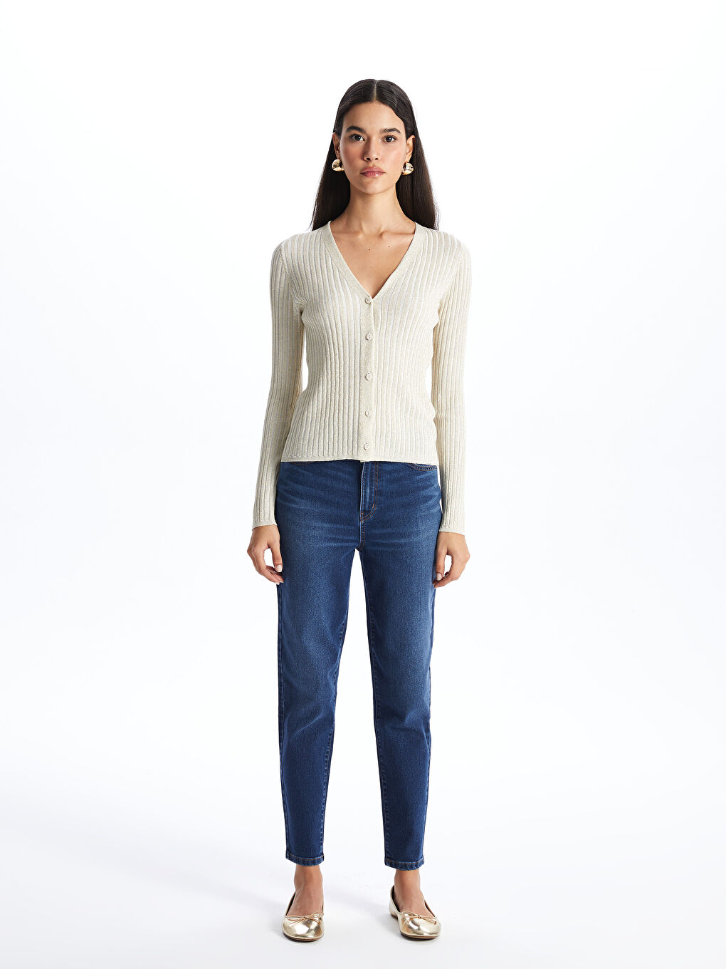 LC Waikiki Farmerke za Žene Mom Fit -S47789Z8-309
