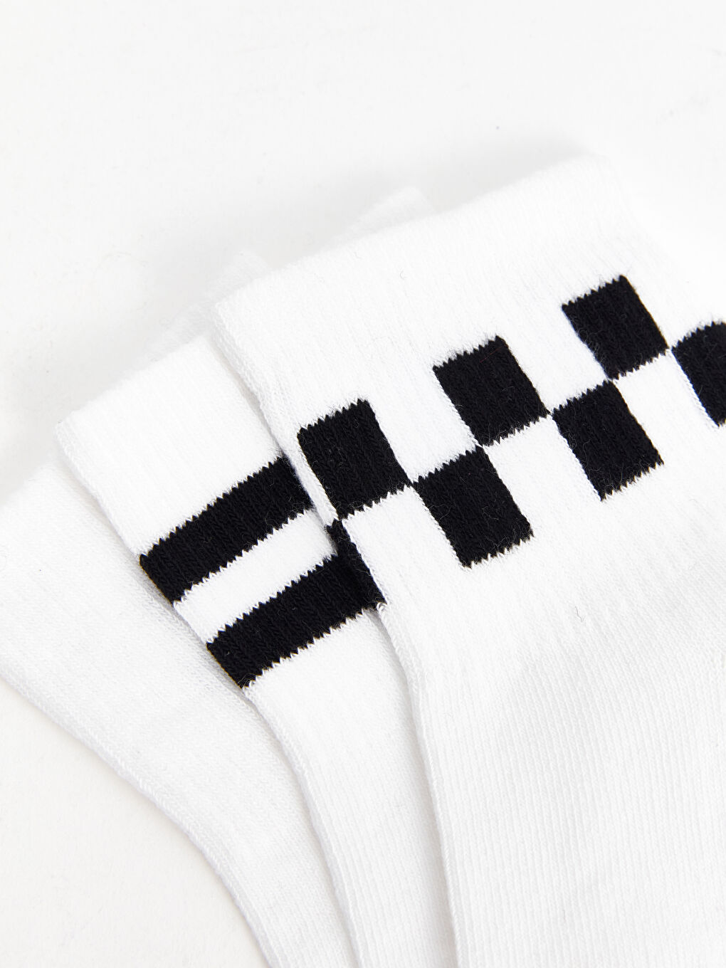 Женские узорчатые короткие носки комплект из 3-х штук-2