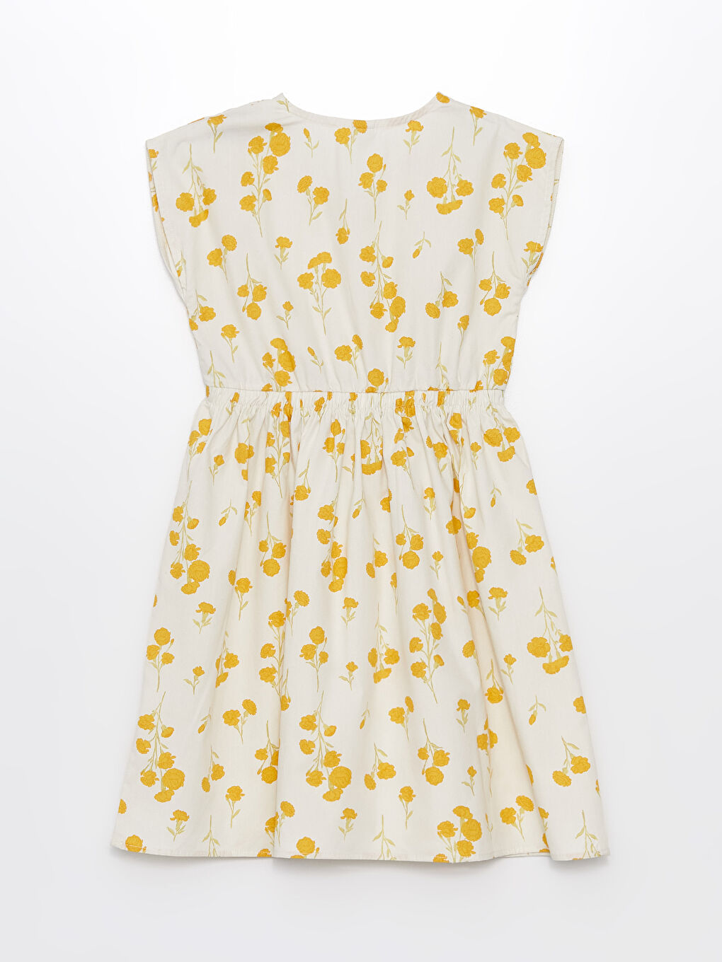 V Neck Floral Girls' Dress-1