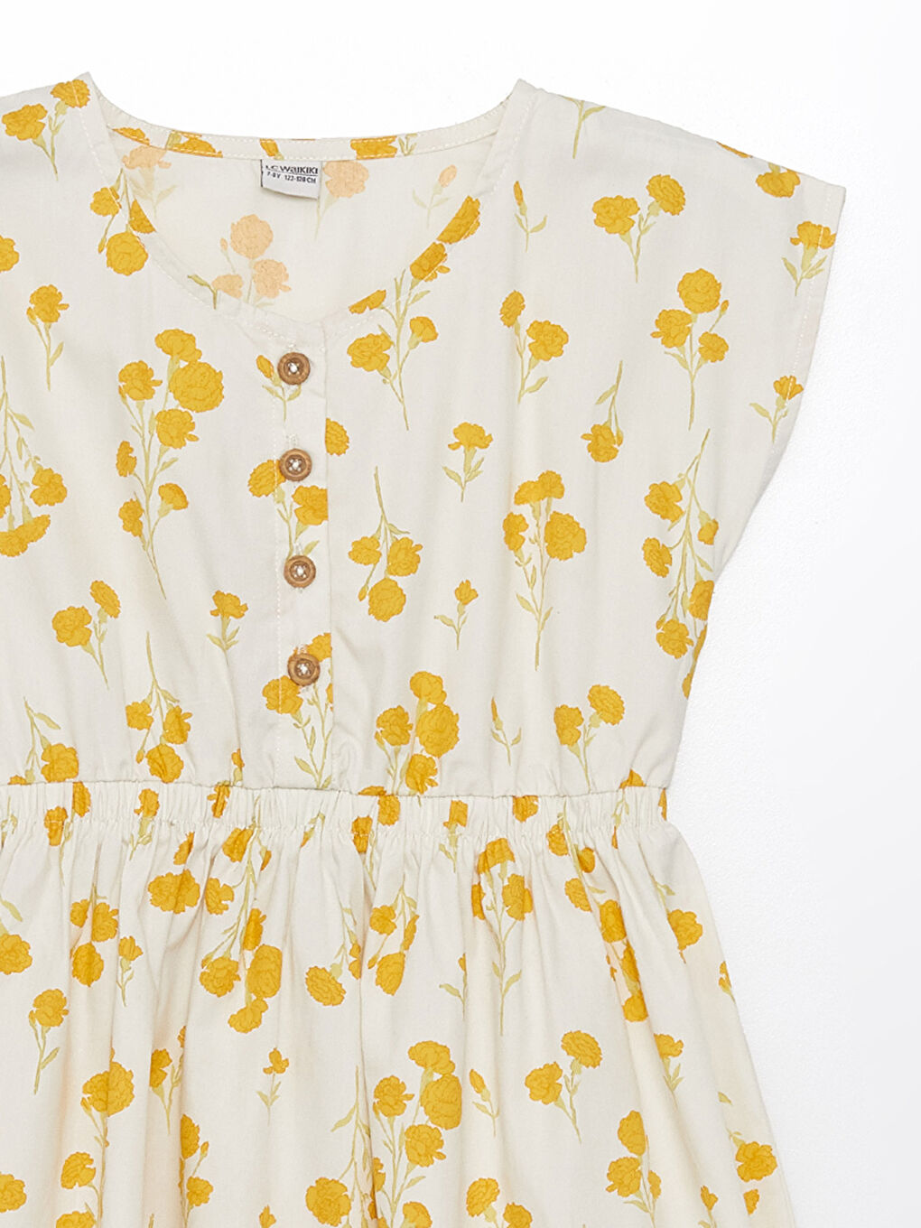 V Neck Floral Girls' Dress-2