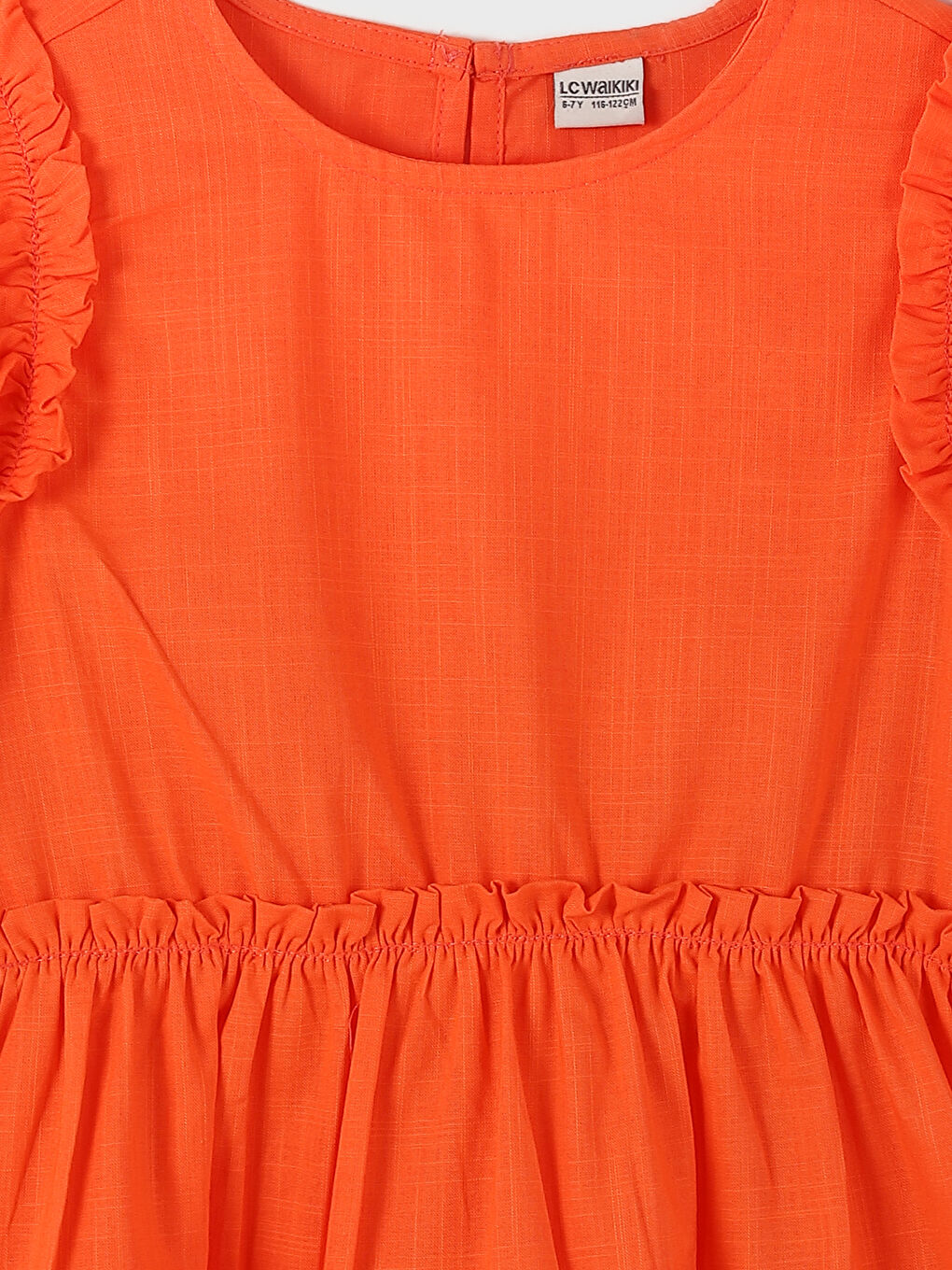 Crew Neck Girls' Dress -S47830Z4-GHP