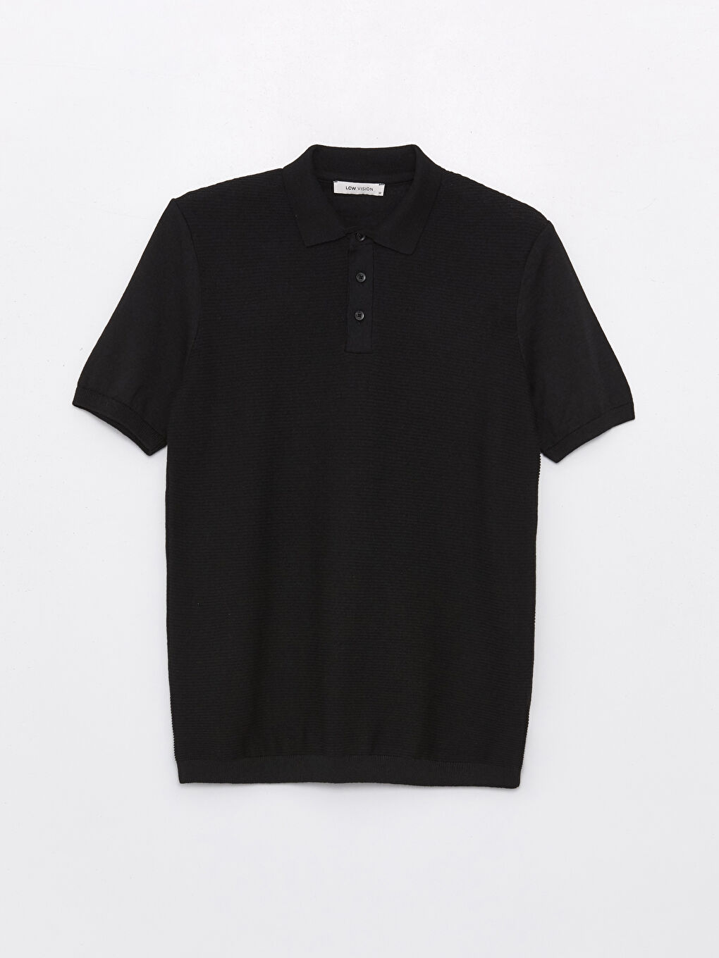 ерлерге арналған поло жағалы қысқа жең трикотаж жемпір-5