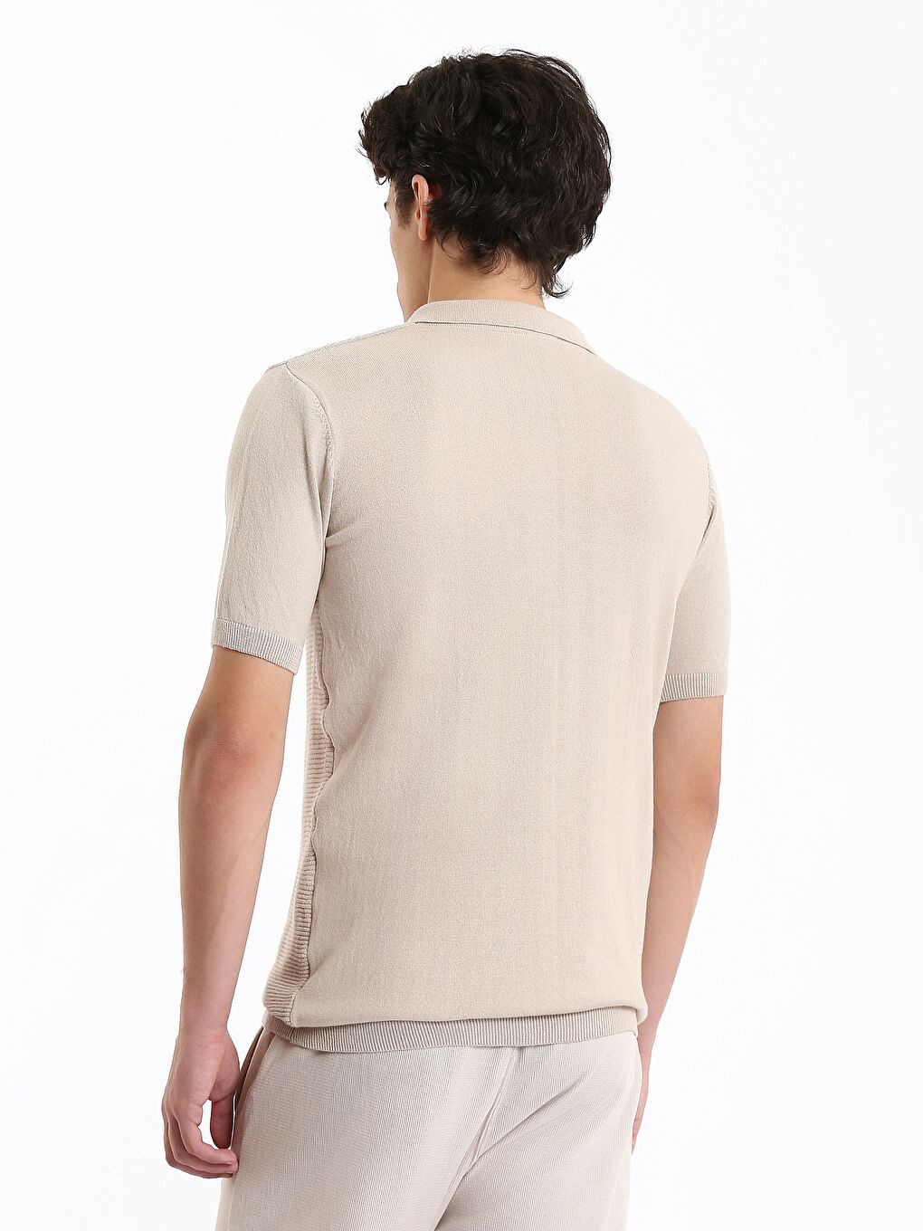 تريكو رجالي كول مدور كم قصير-8