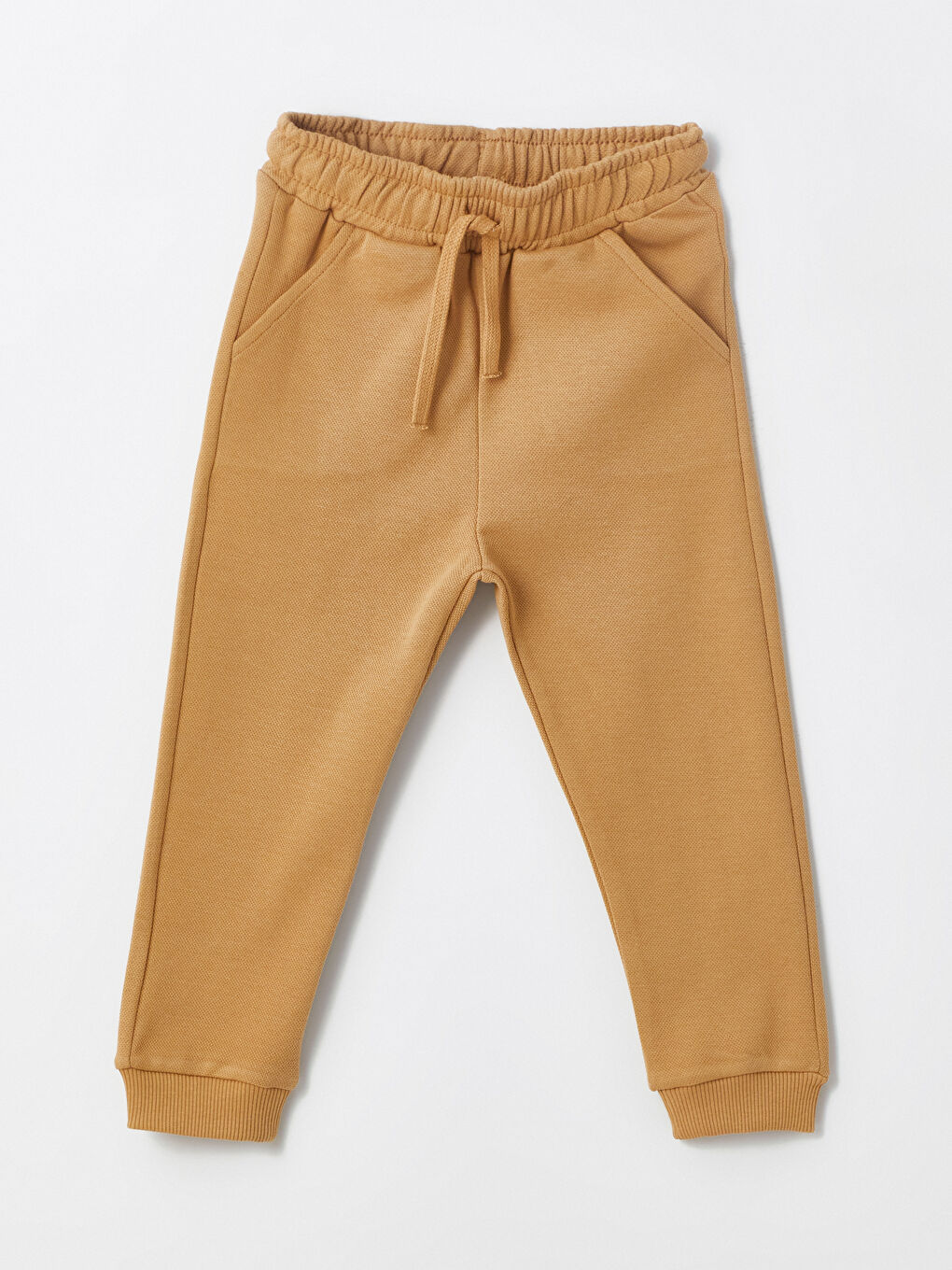 Bej Beli Lastikli Erkek Bebek Jogger Eşofman Altı