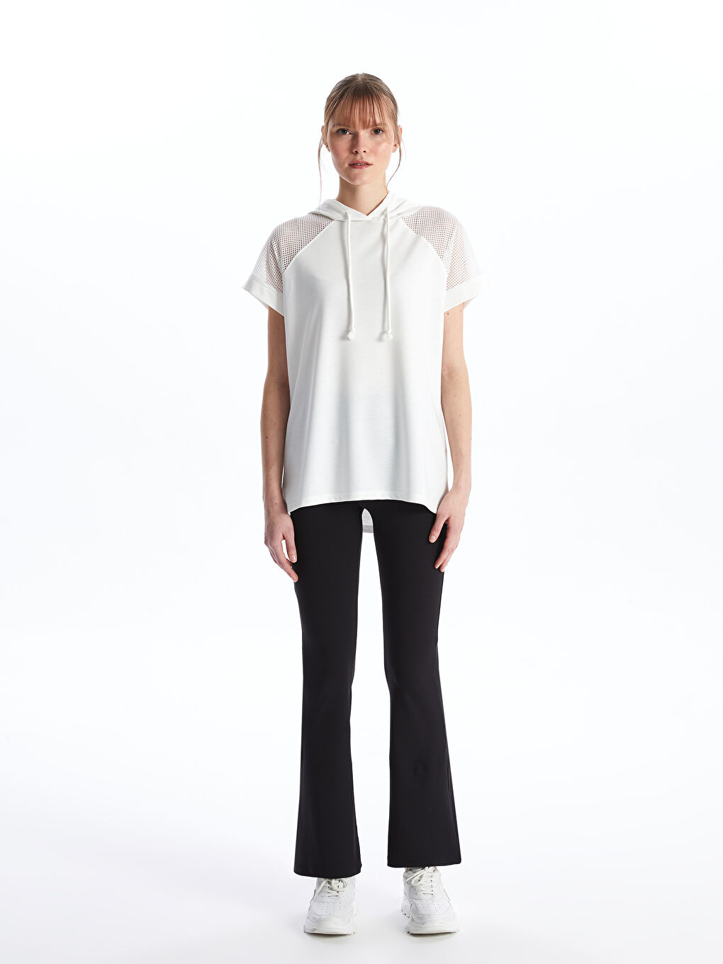 Elastic Waist Straight Flared Women's Leggings Trousers -S47866Z8-CVL