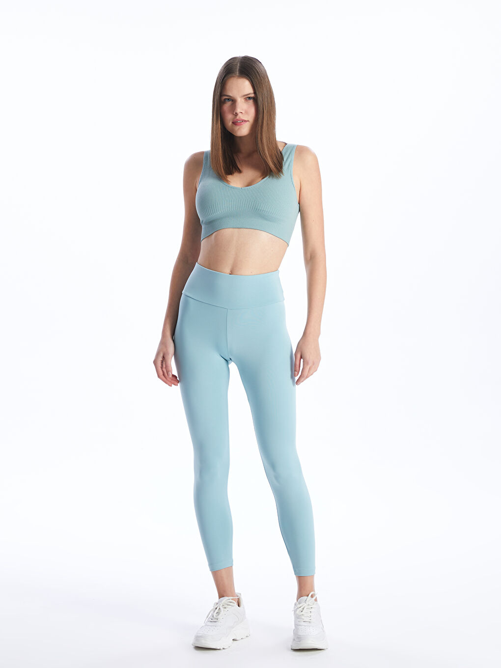 Women's Extra Narrow Fit Plain Tights with Elastic Waist -S47870Z8-VJ5