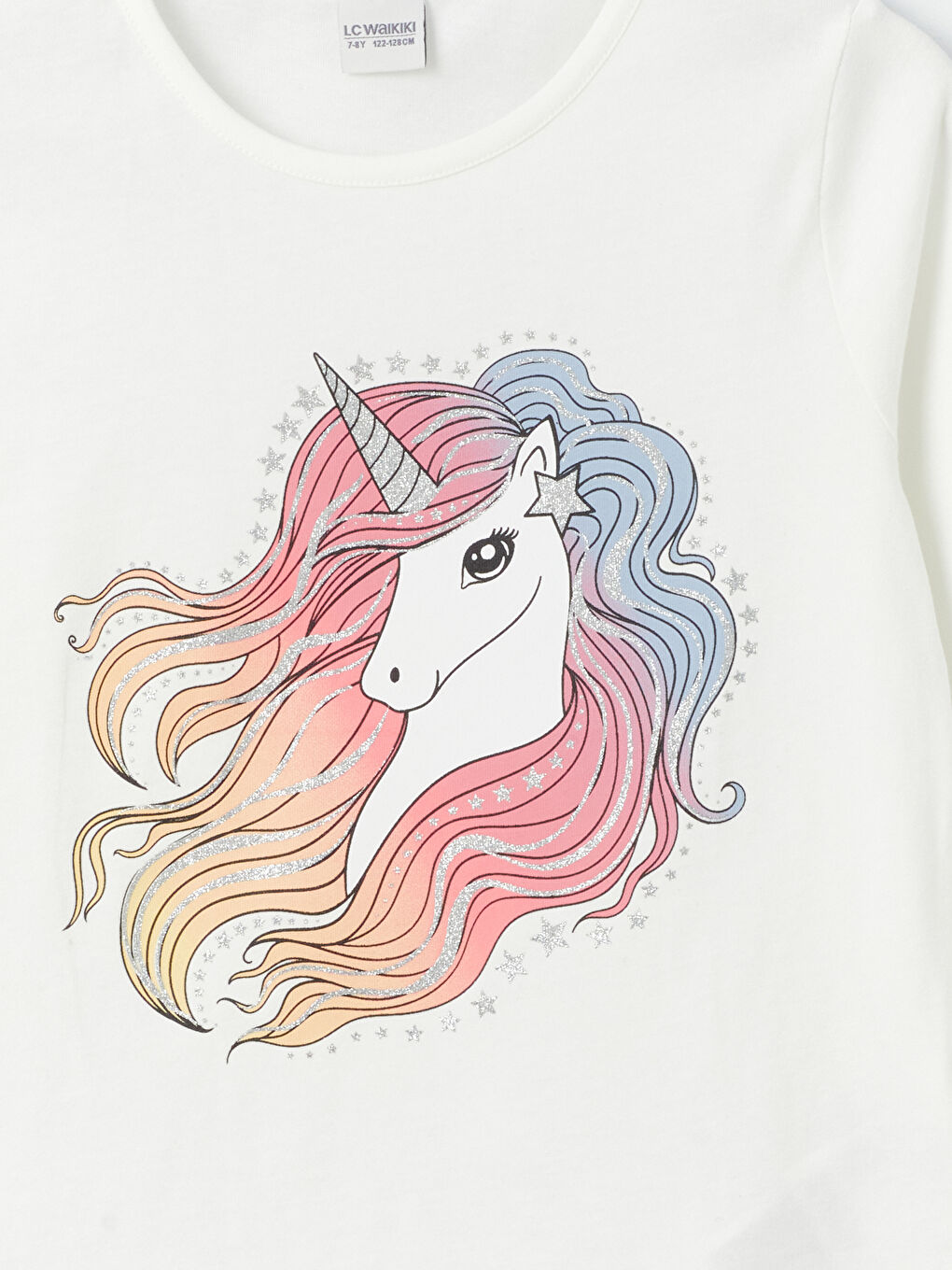 Crew Neck Printed Long Sleeve Girl T-shirt -S47886Z4-FDU