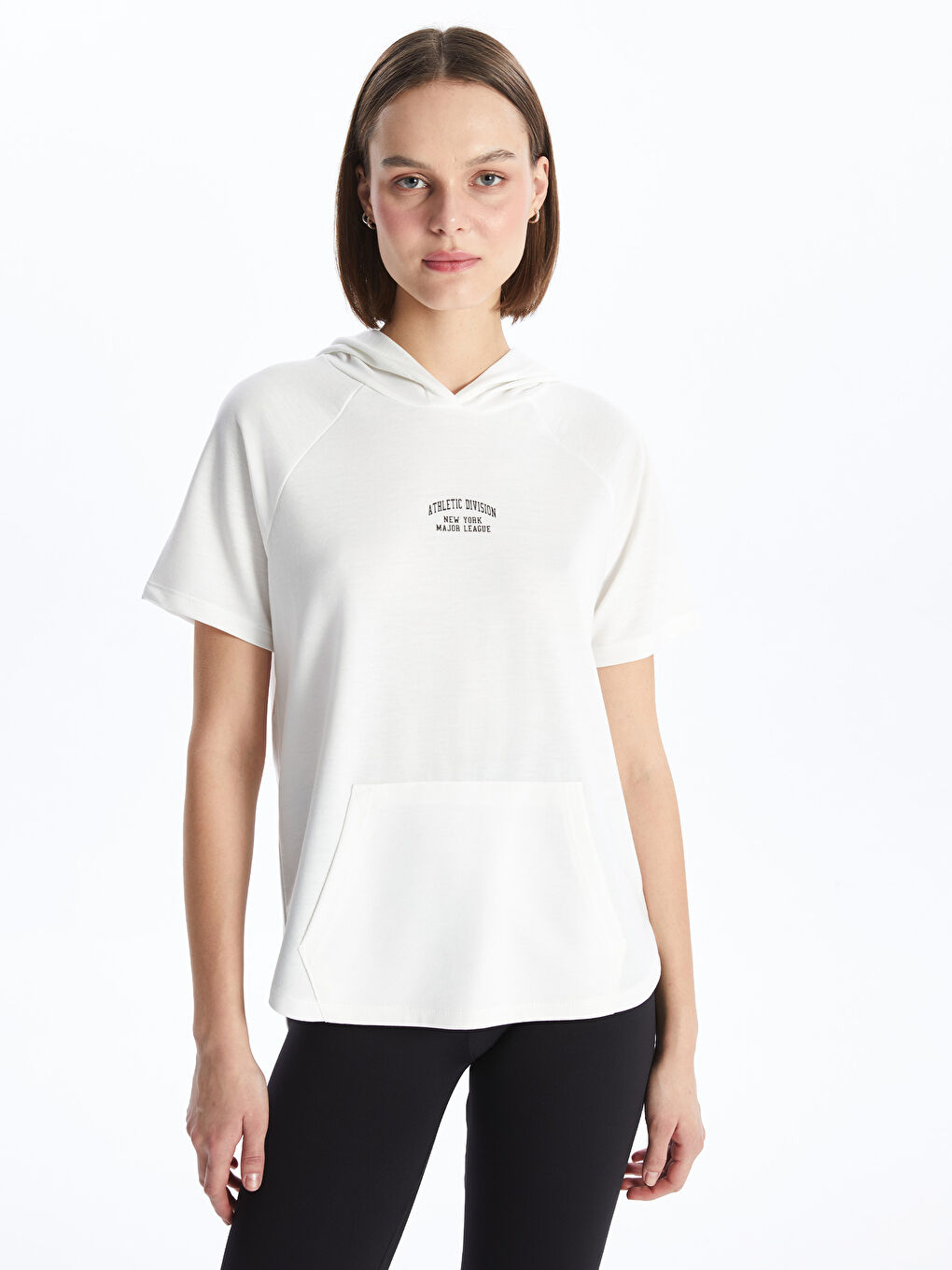 Printed Short-Sleeve Women's Hoodie -S47902Z8-Q6K