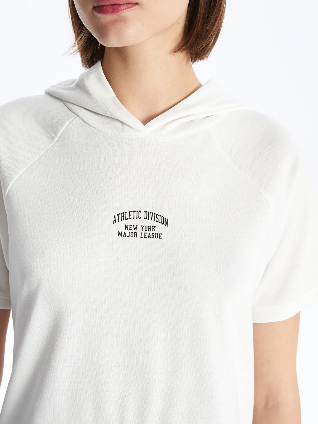 Printed Short-Sleeve Women's Hoodie -S47902Z8-Q6K