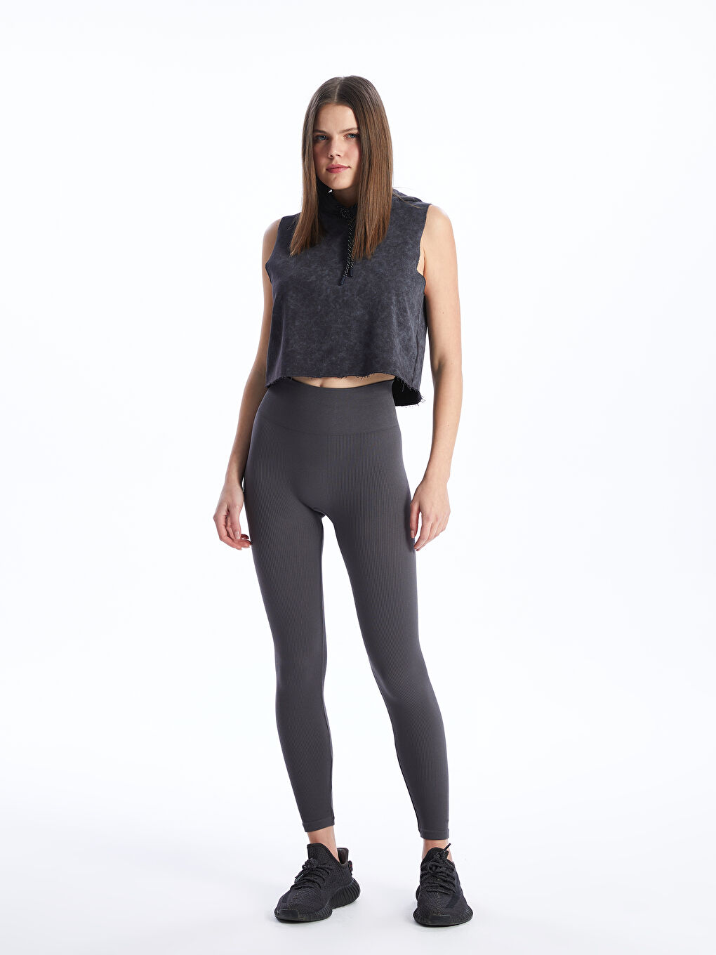 Elastic Waist Plain Seamless Women's Tights -S47906Z8-RFL