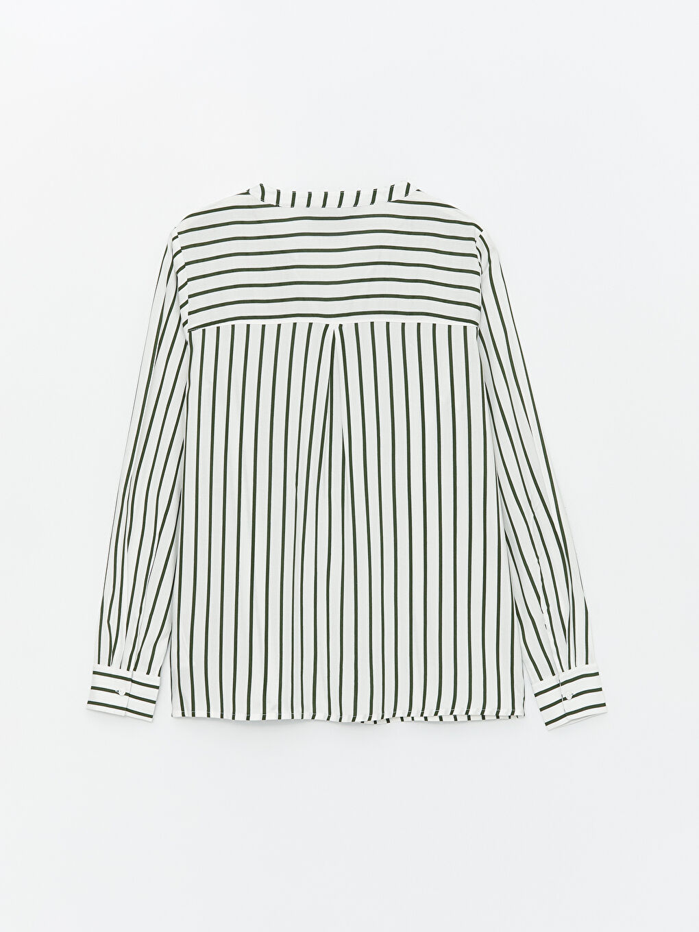 LCWAIKIKI Classic Bluza sa okovratnikom sa izrezom, prugasta, dugi rukav, za žene -S48010Z8-LGE