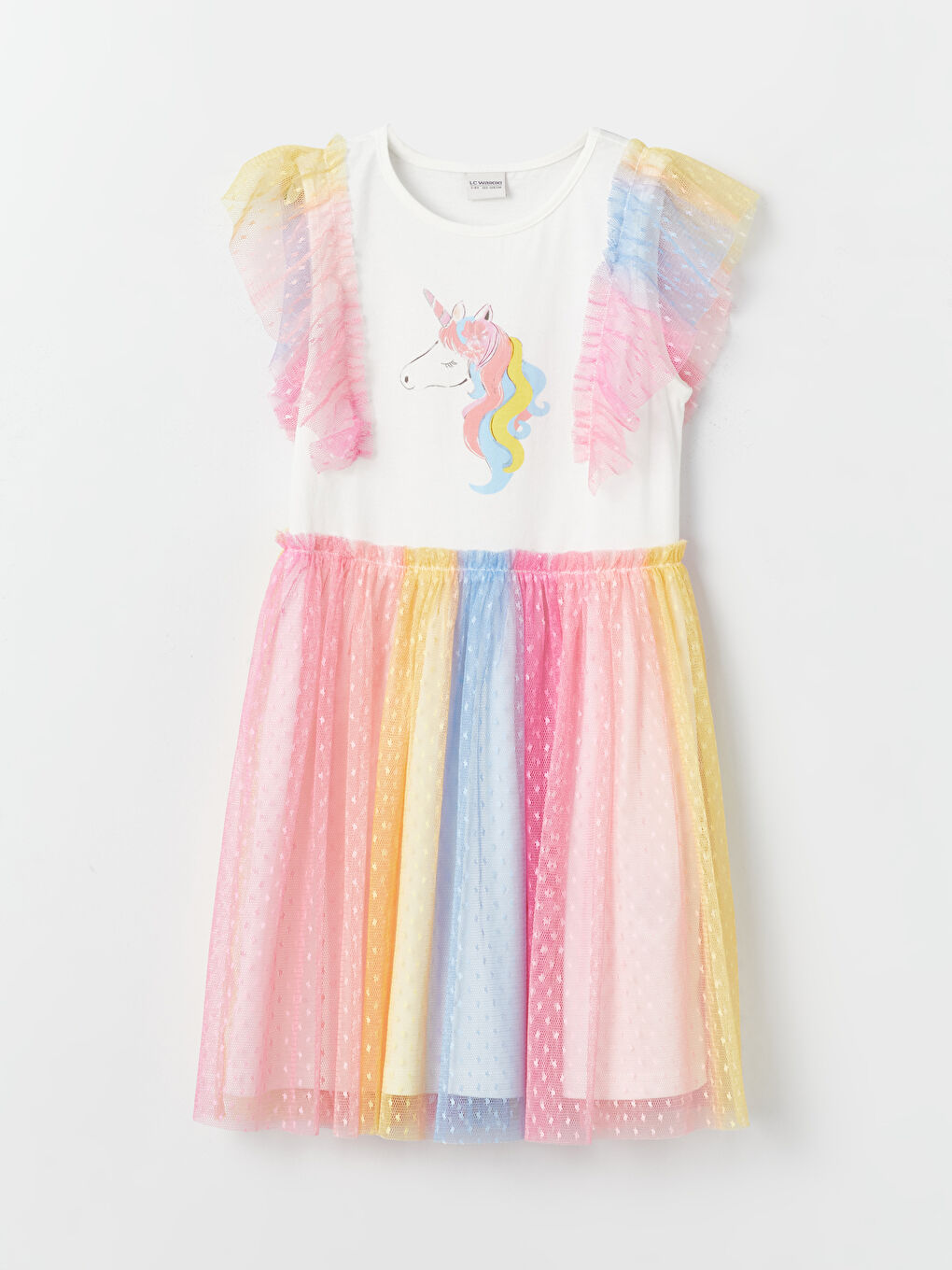 Crew Neck Girls' Dress -S48016Z4-R9J