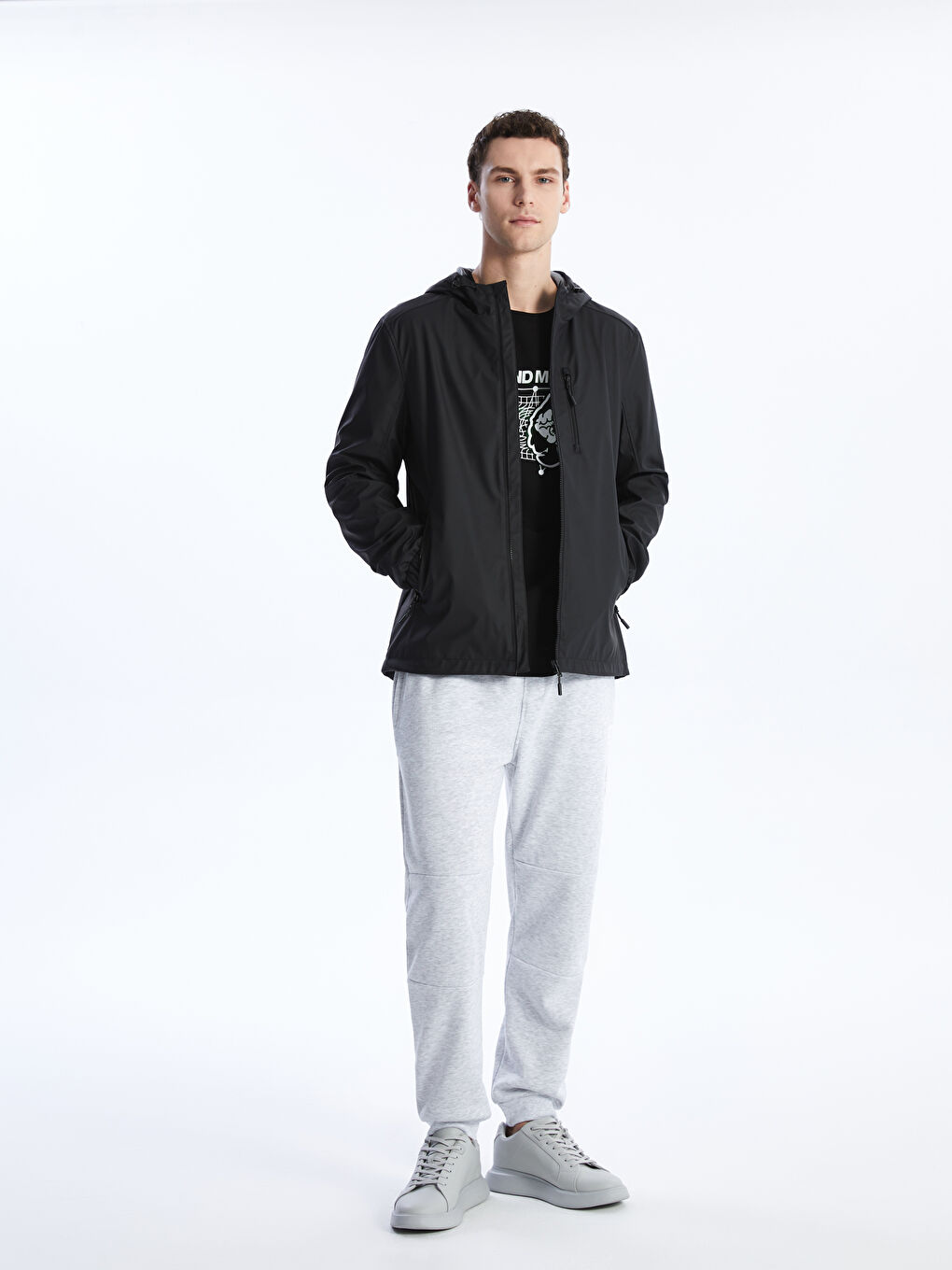 XSIDE Regular Fit Hooded Men's Raincoat -S48085Z8-CVL