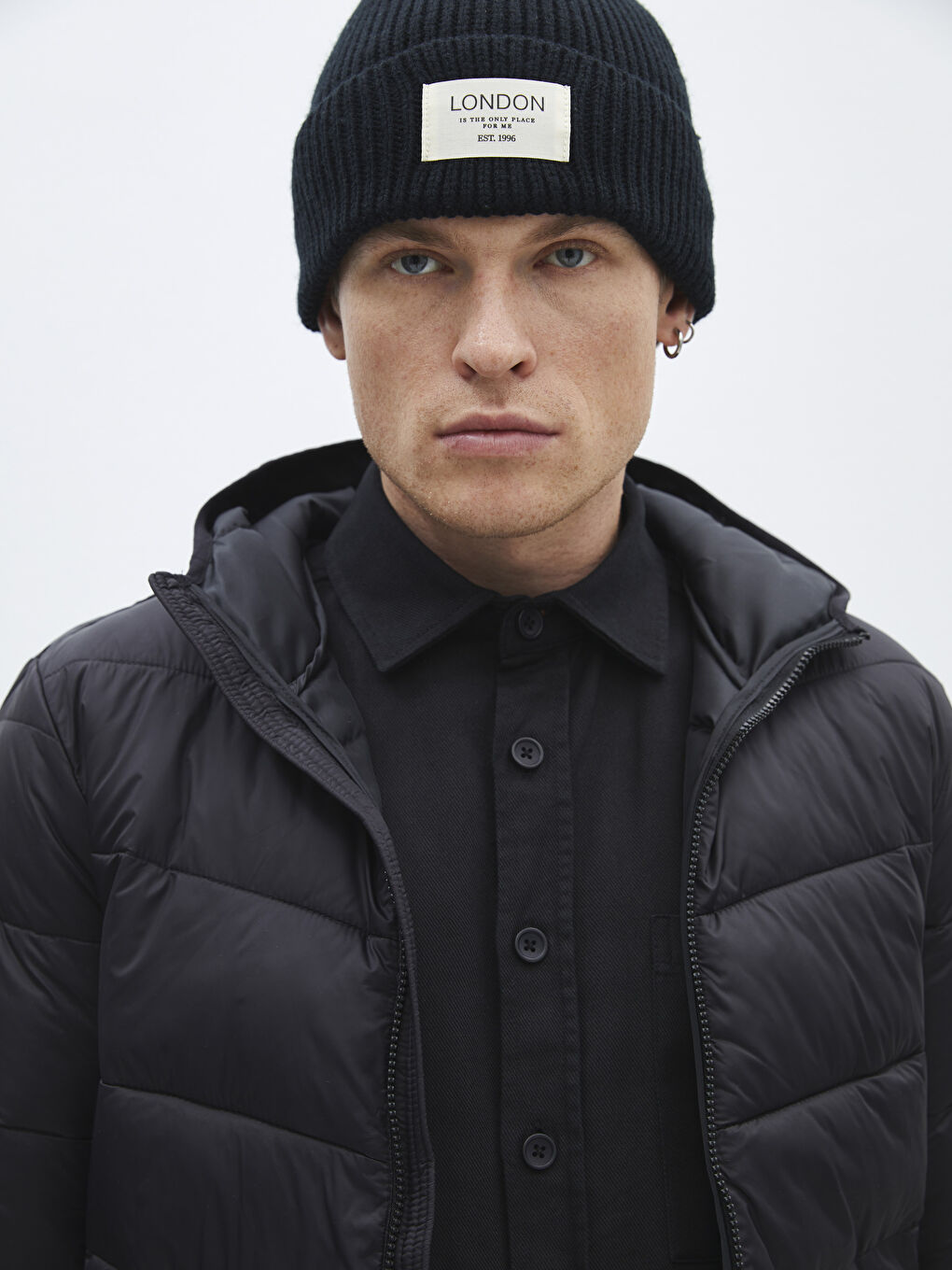 Slim Fit Hooded Men's Puffer Coat