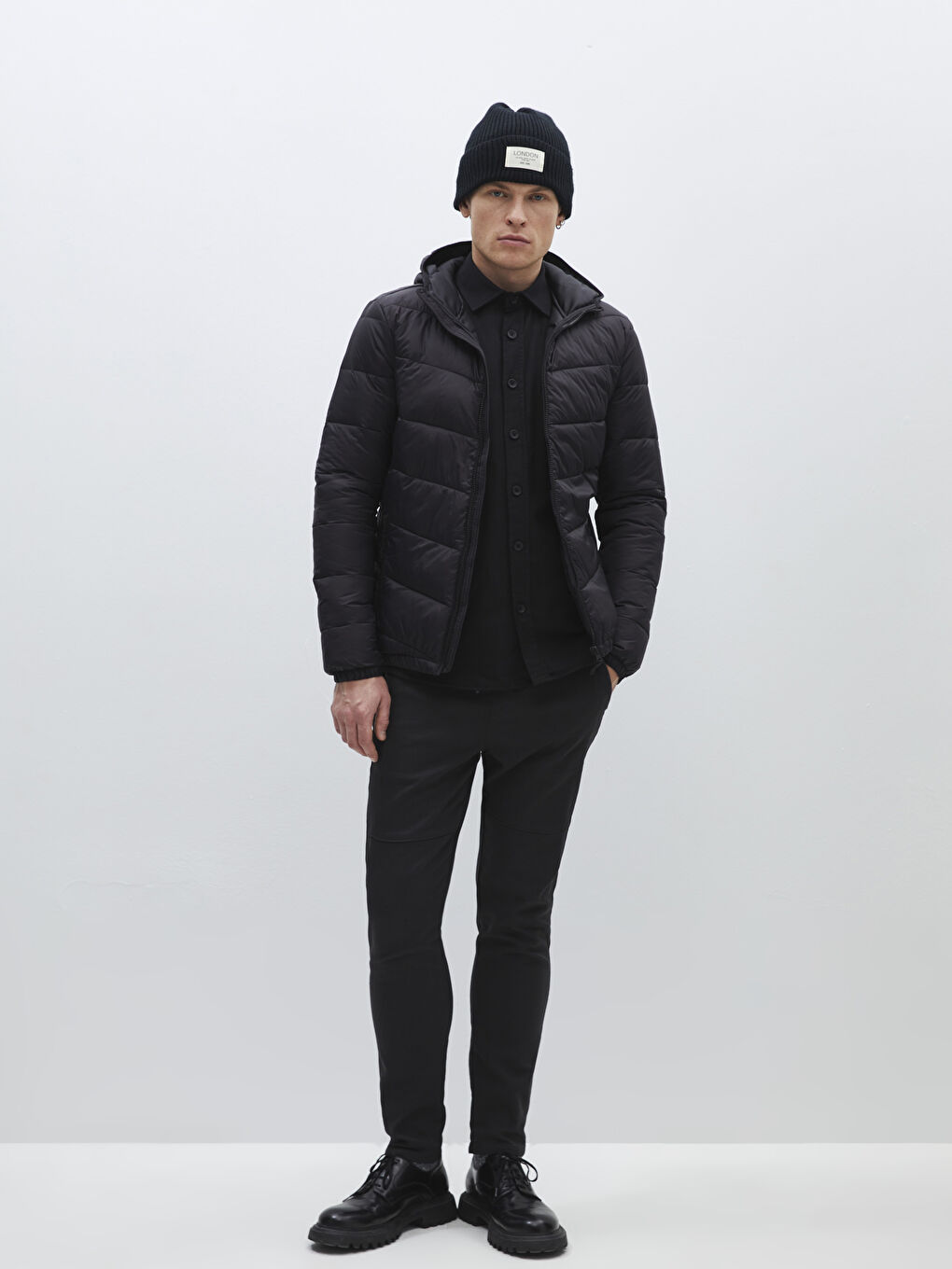 Slim Fit Hooded Men's Puffer Coat-2