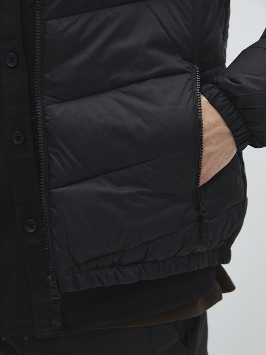 Slim Fit Hooded Men's Puffer Coat-3