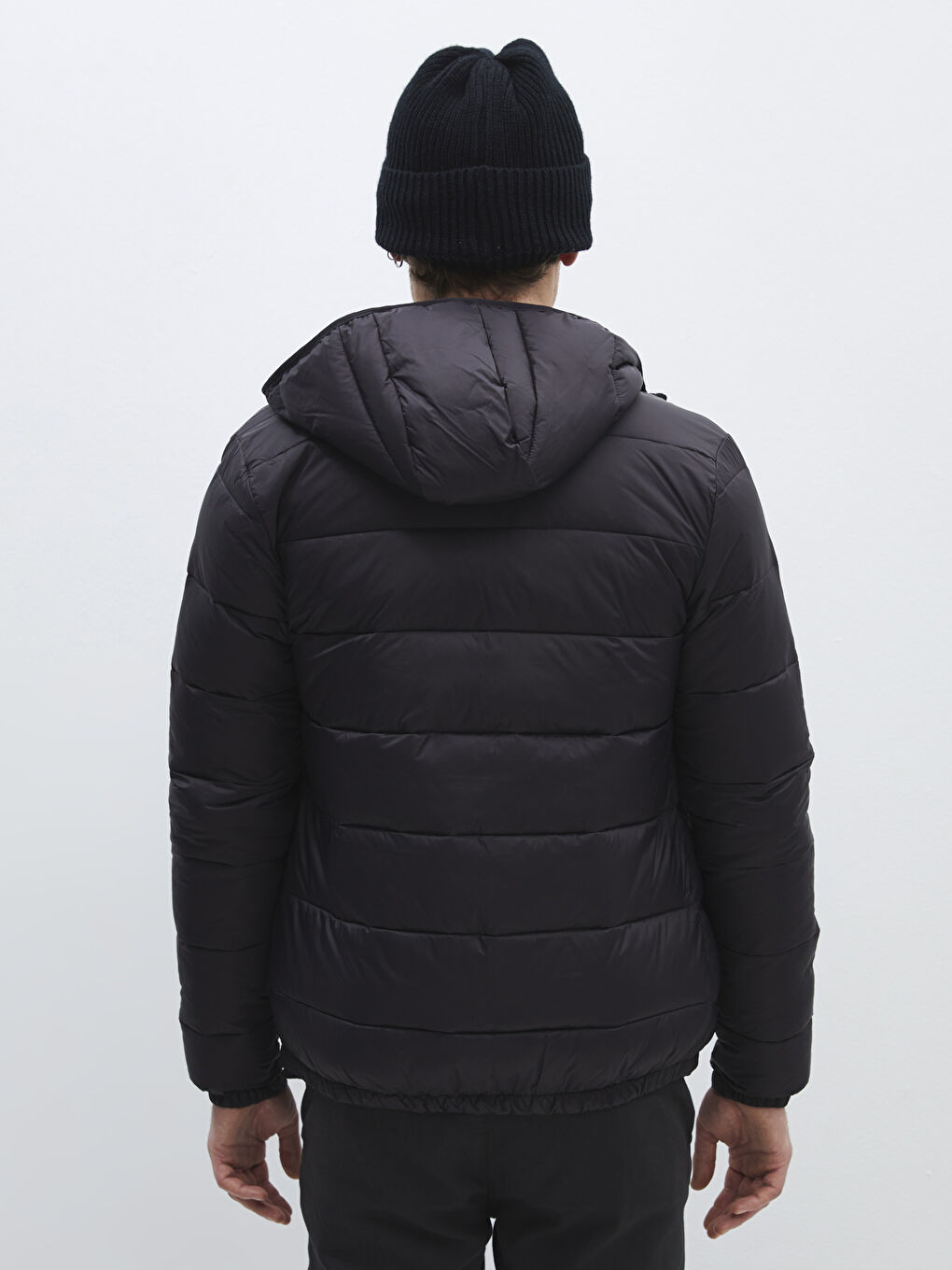 Slim Fit Hooded Men's Puffer Coat-5