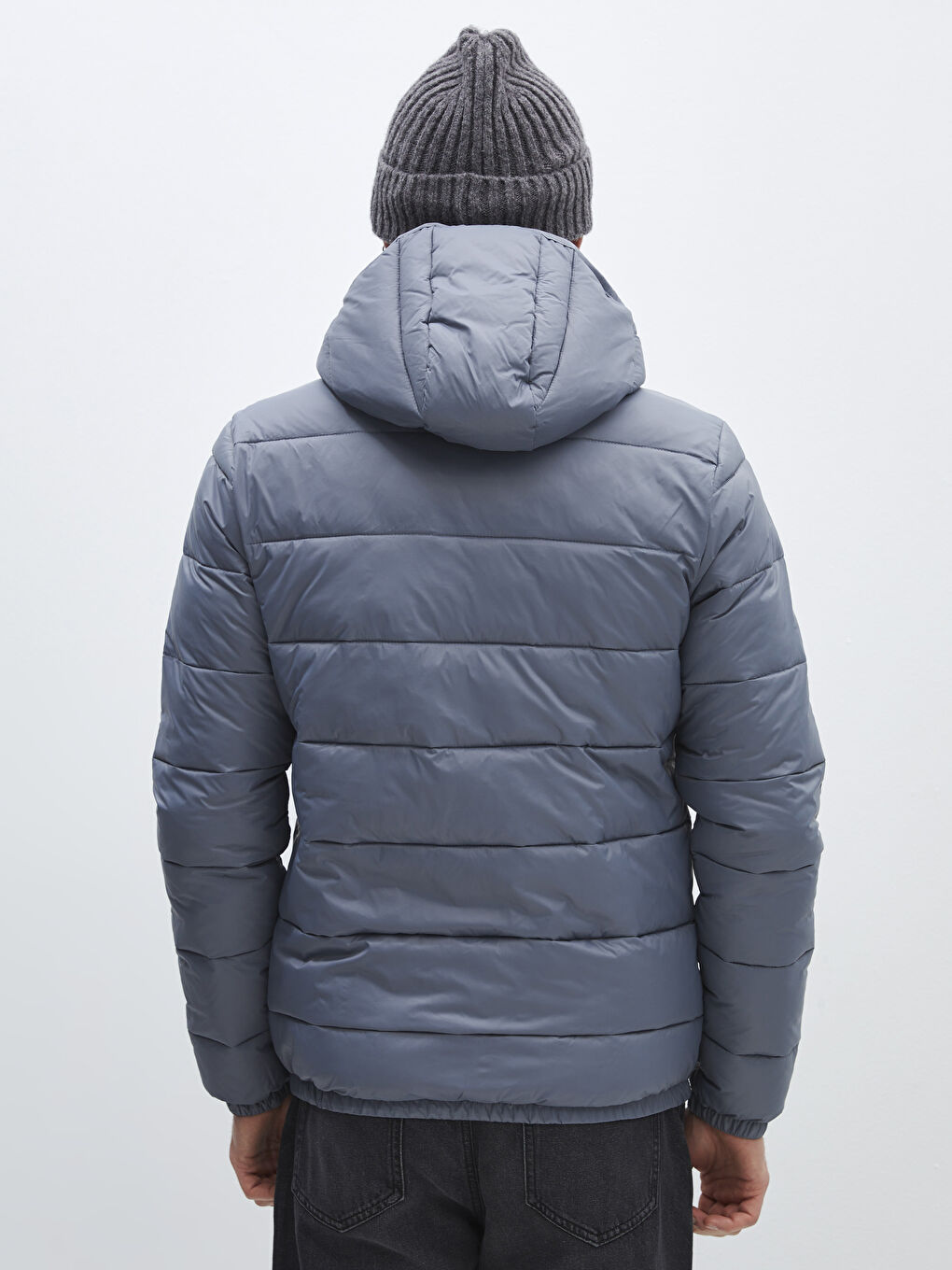 Slim Fit Hooded Men's Puffer Coat-5