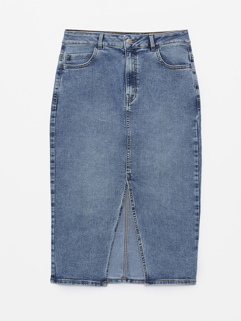 LCWAIKIKI Classic Дънкова пола за жени Slim Fit -S48115Z8-563