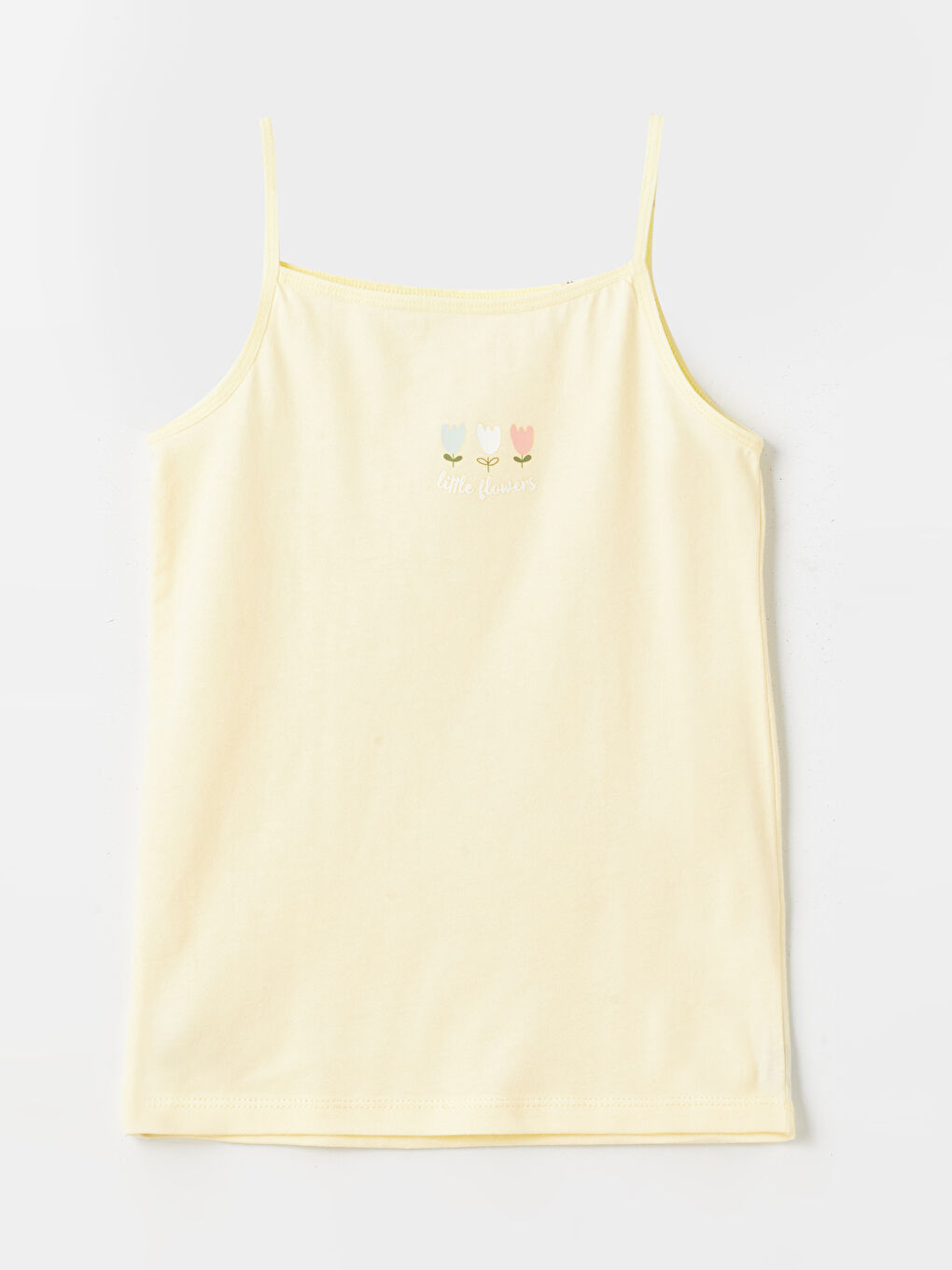 Square Neck Printed Girl's Undershirt, 2-pack -S48142Z4-FQ0