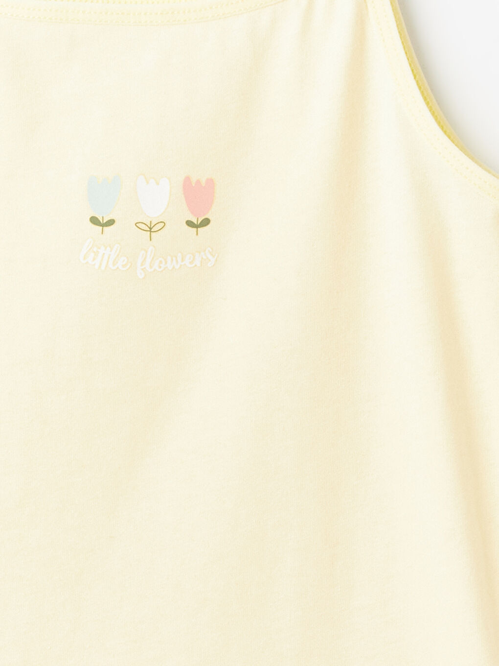Square Neck Printed Girl's Undershirt, 2-pack -S48142Z4-FQ0