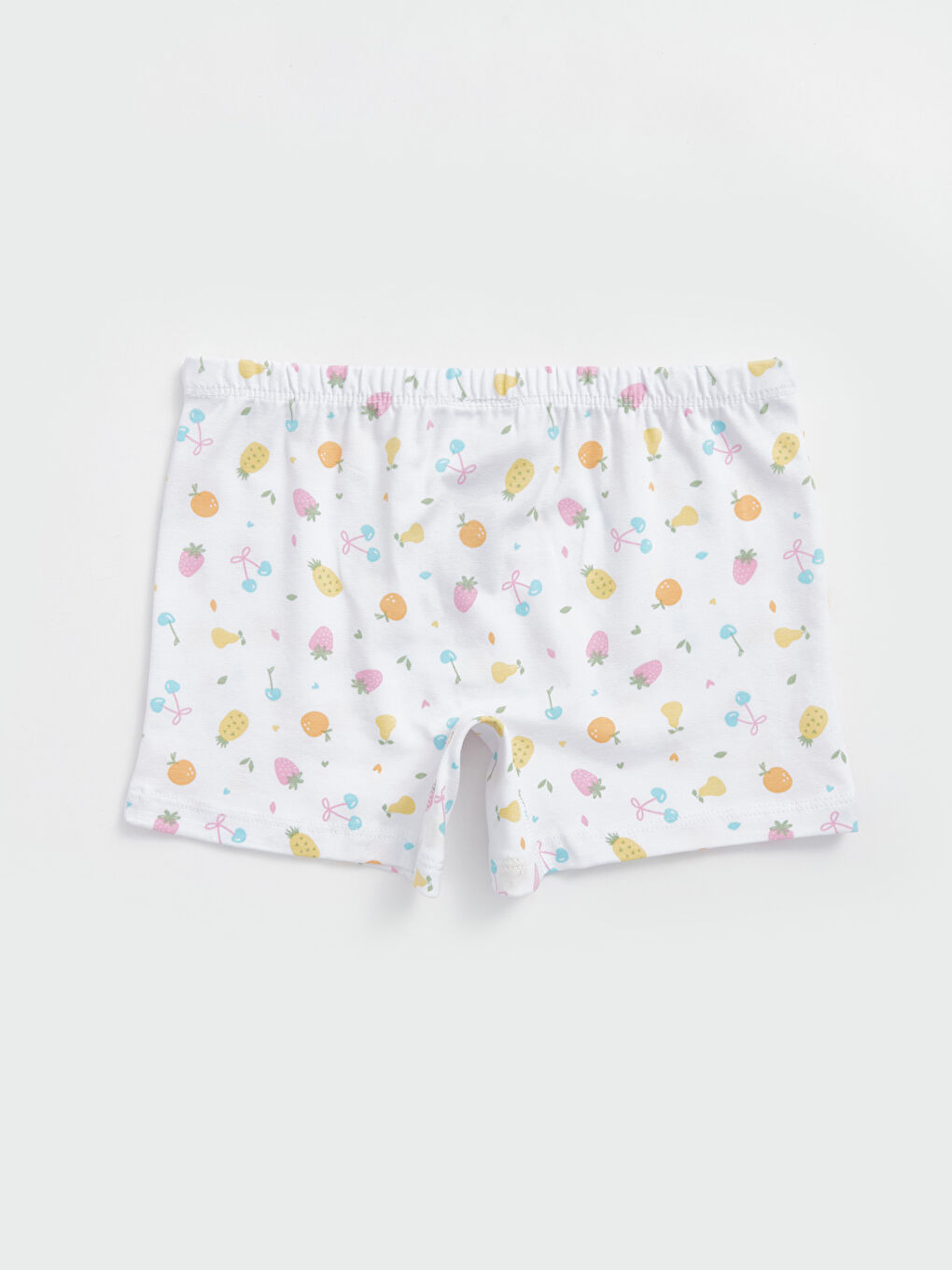 Beyaz Baskılı Kız Çocuk Boxer-1