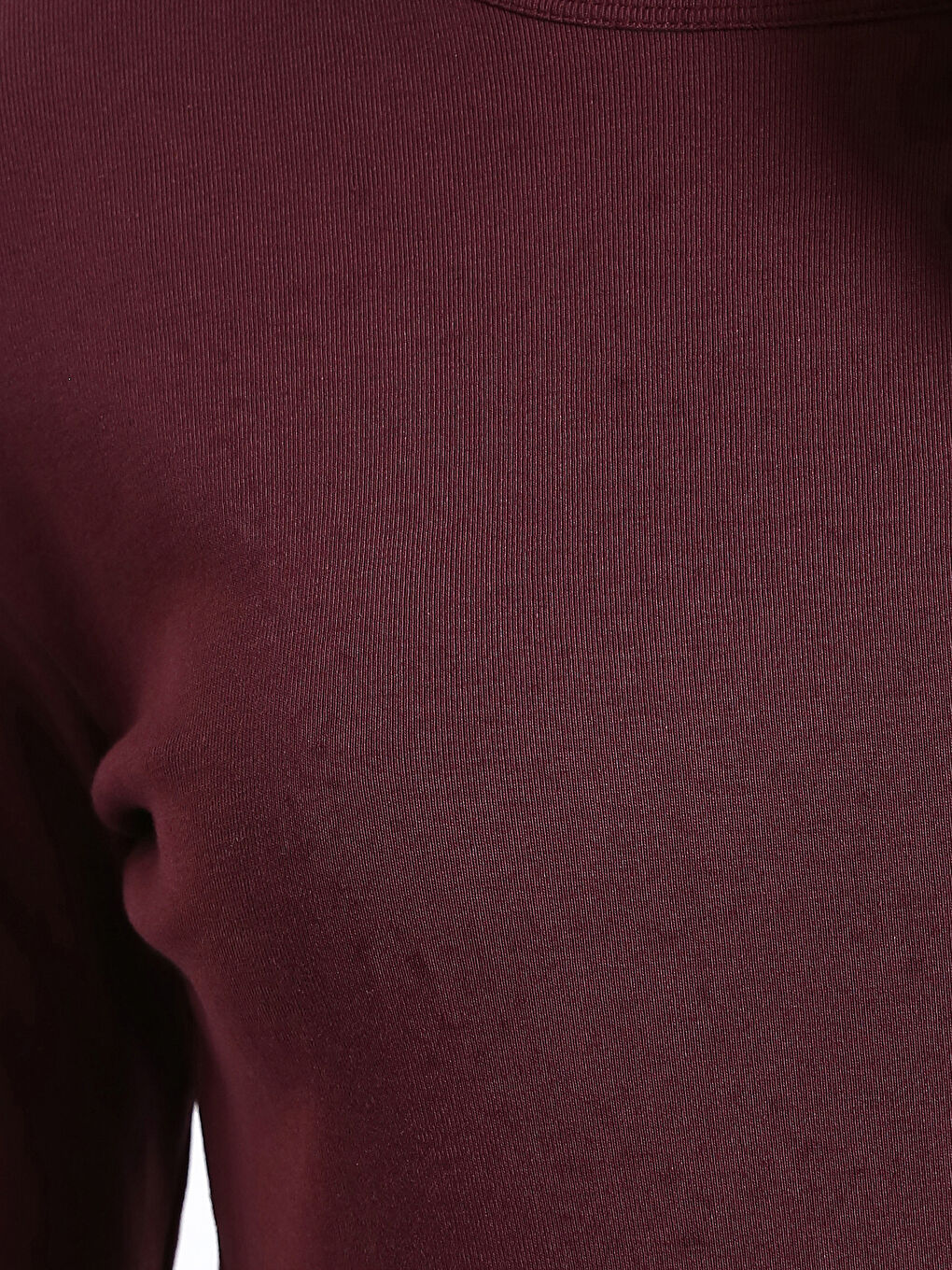 Crew Neck Plain Long Sleeve Women's T-Shirt-6