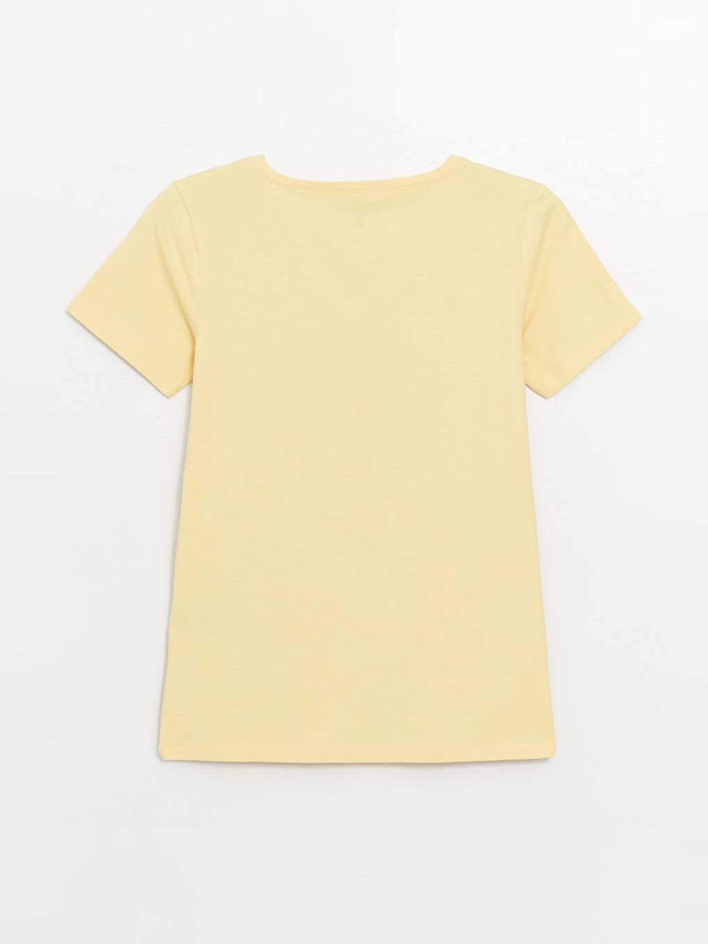 V Neck Straight Short Sleeve Women T-Shirt -S48208Z8-FQM