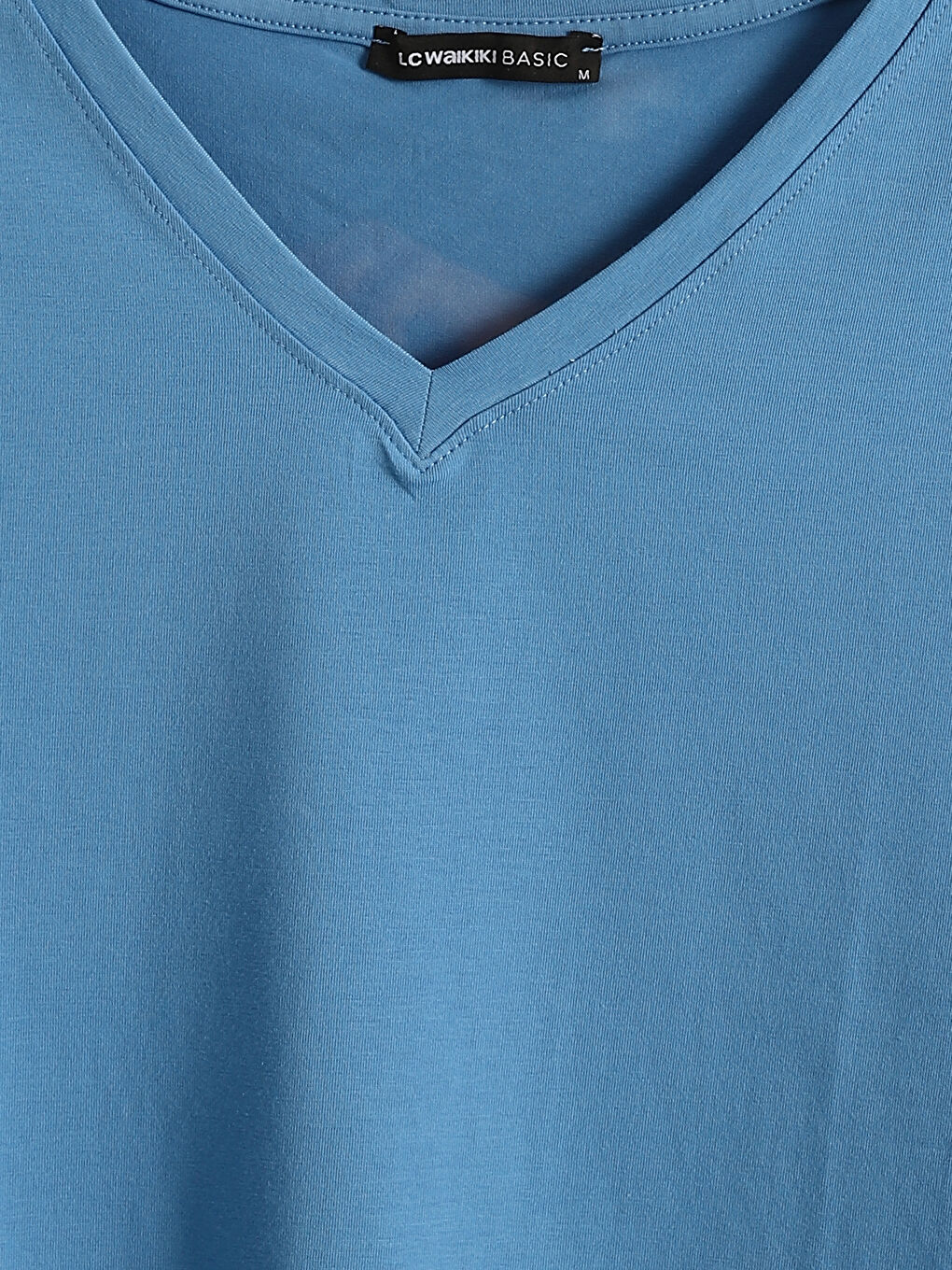 V Neck Straight Short Sleeve Women T-Shirt -S48208Z8-KYP
