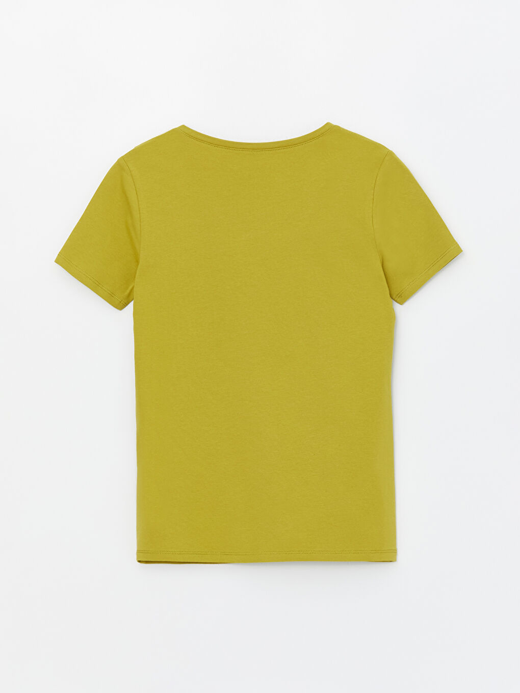 V Neck Straight Short Sleeve Women T-Shirt -S48208Z8-QYP