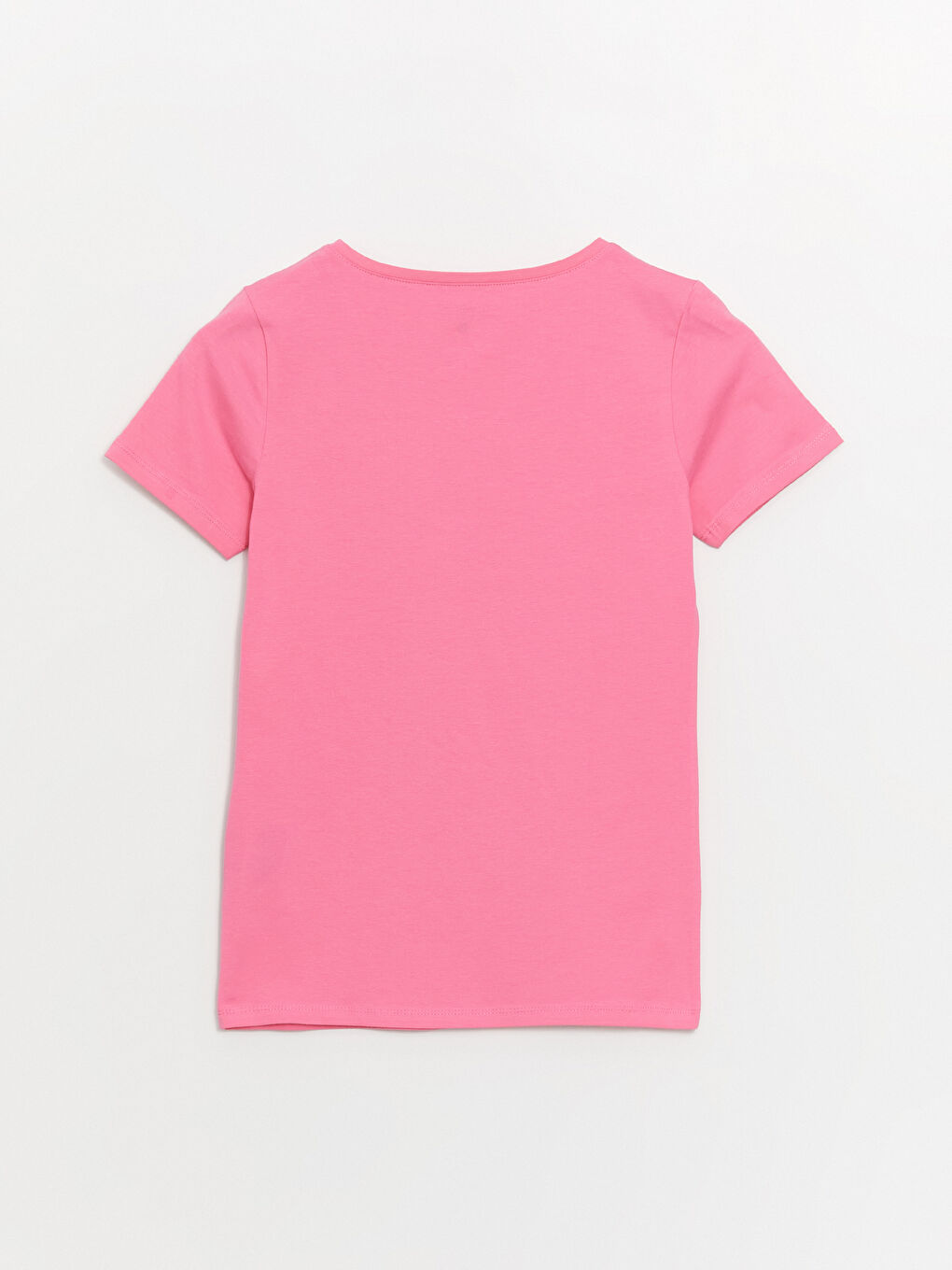 V Neck Straight Short Sleeve Women T-Shirt -S48208Z8-R0J