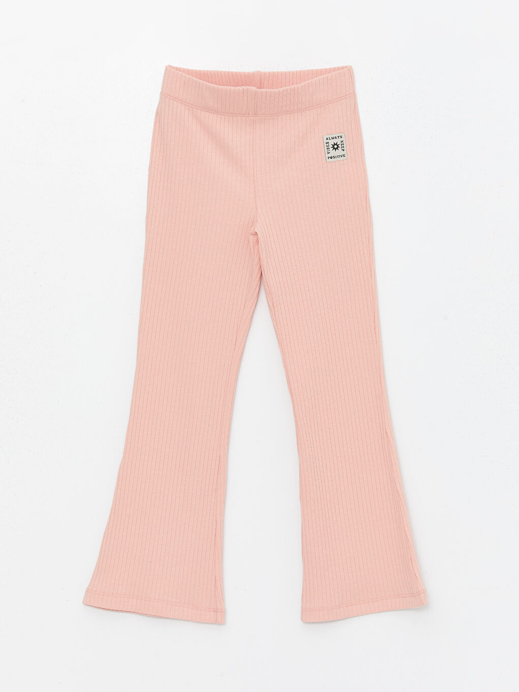 Леггинсы для девочек с эластичным поясом и расклешённой штаниной