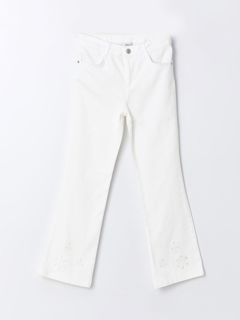 Girls' Trousers with Adjustable Elastic Waist-2