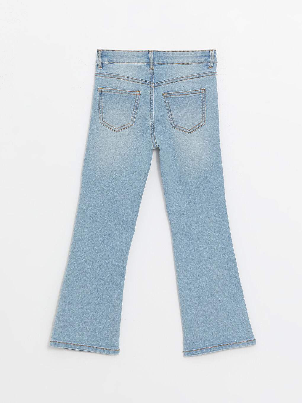 LCW Kids Girl's Jean Trousers with Adjustable Elastic Waist -S48229Z4-311
