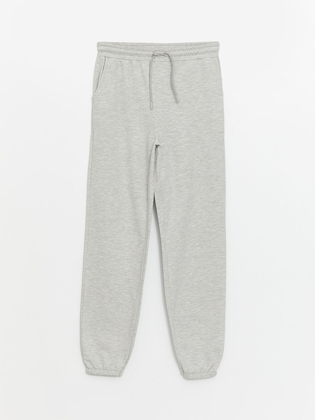 Women's Elasticated Waist Plain Jogger Sweatpants-5