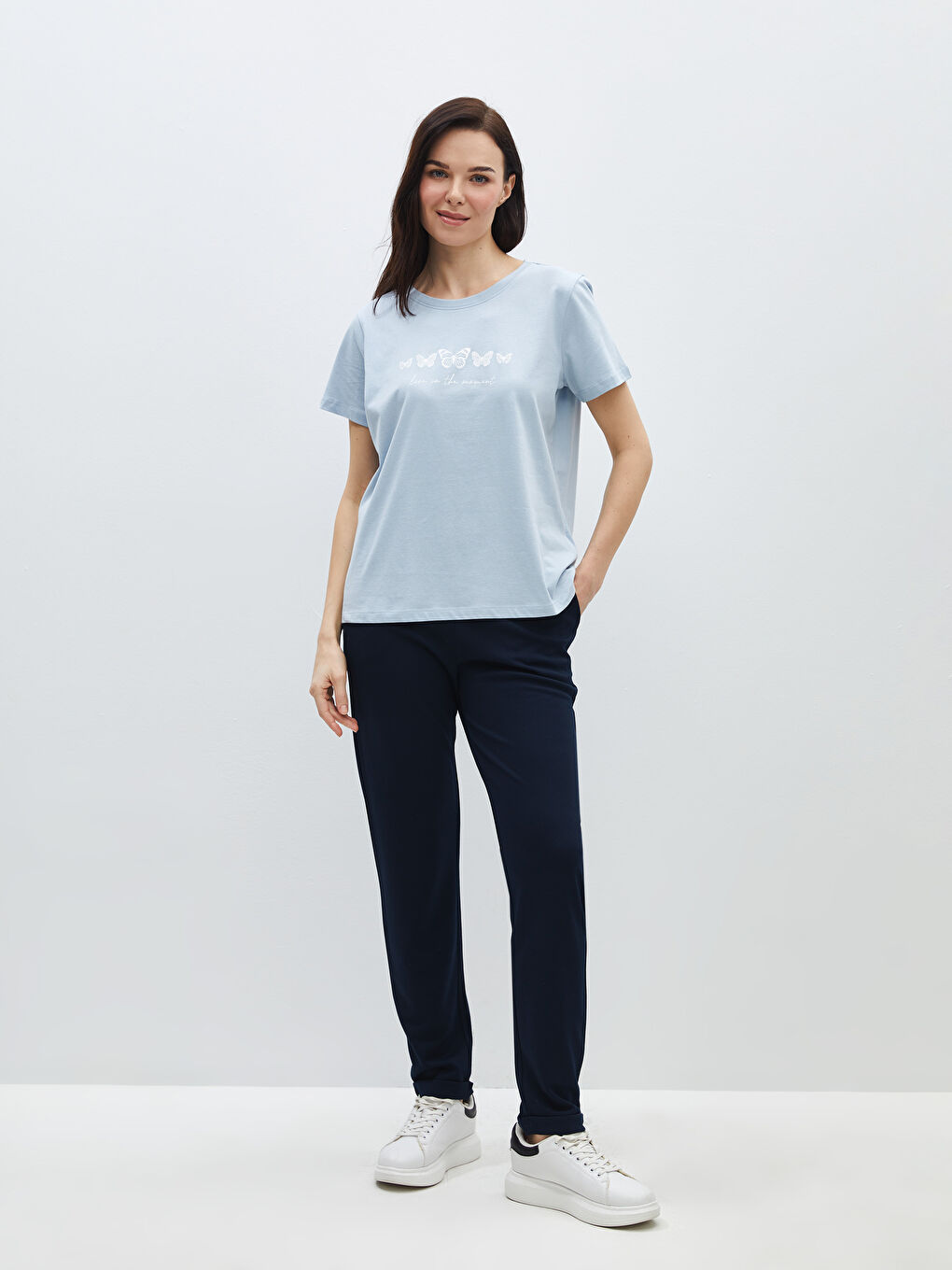 LCWAIKIKI Basic Women's Elasticated Waist Plain Sweatpants -S48234Z8-E1J