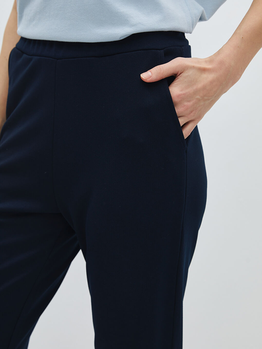 LCWAIKIKI Basic Women's Elasticated Waist Plain Sweatpants -S48234Z8-E1J