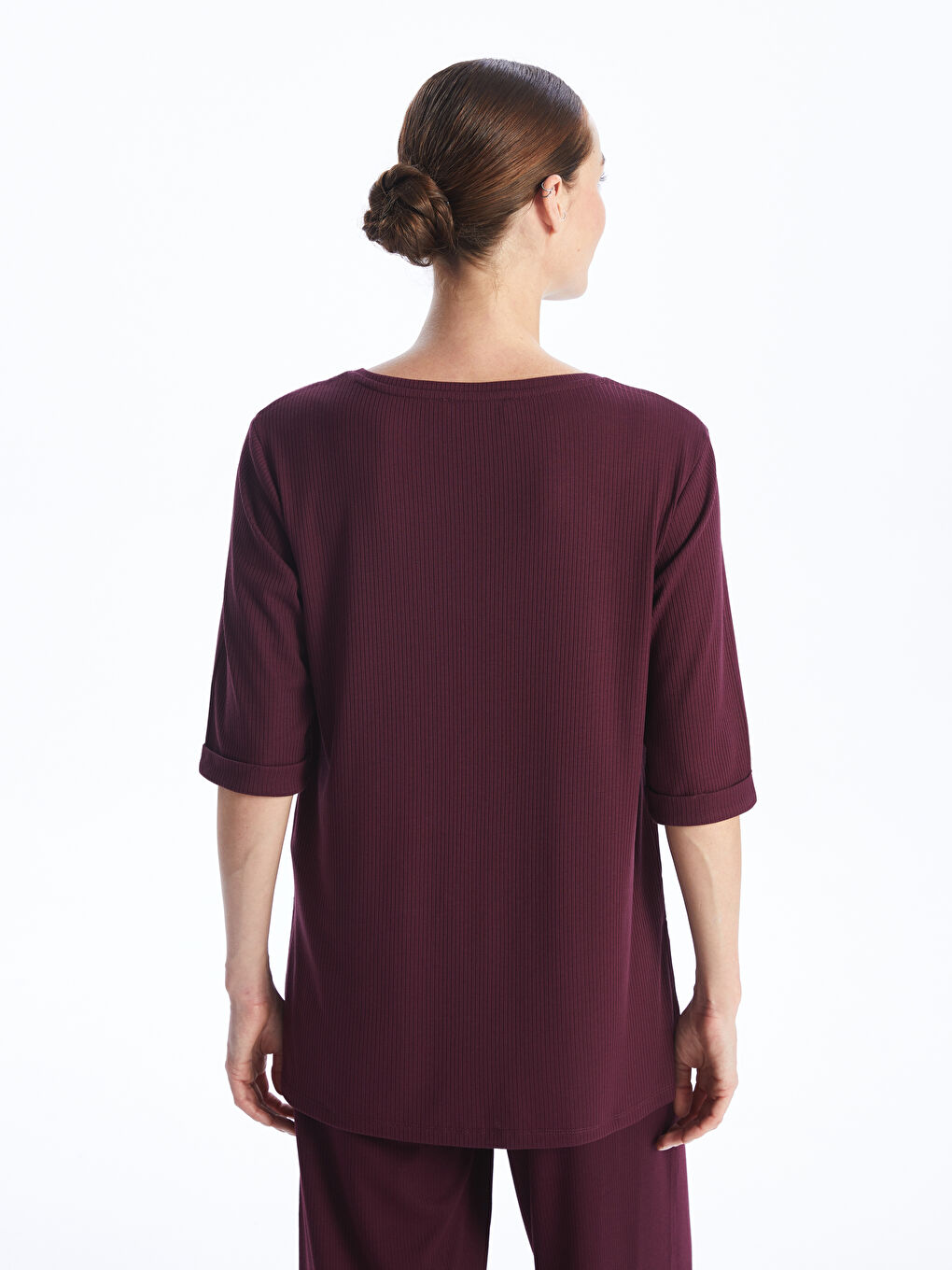 Crew Neck Regular Women's T-shirt -S48243Z8-HNV