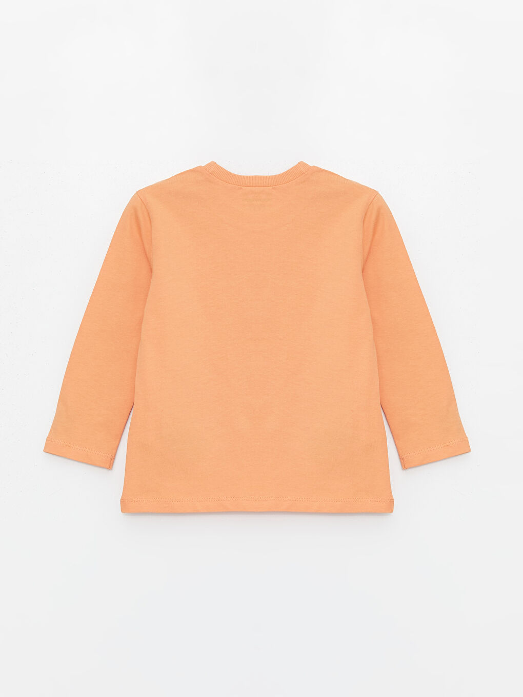 Turuncu Bisiklet Yaka Uzun Kollu Paw Patrol Baskılı Erkek Bebek Tişört-2